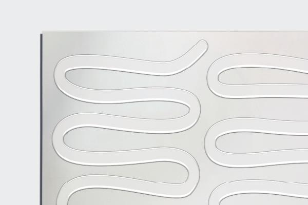 tempered glass panel back with adhesive