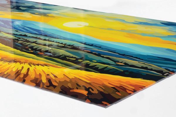 tempered glass painting from perspective