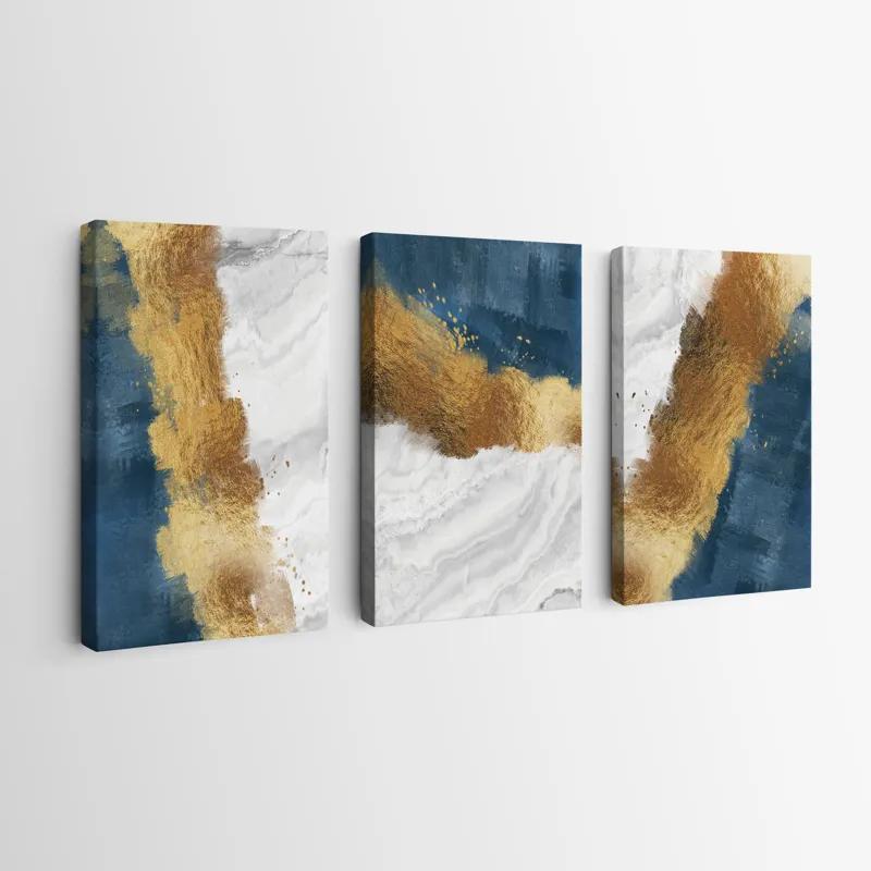 Mehrteiliges Leinwandbild Abstractluend White mockup 0