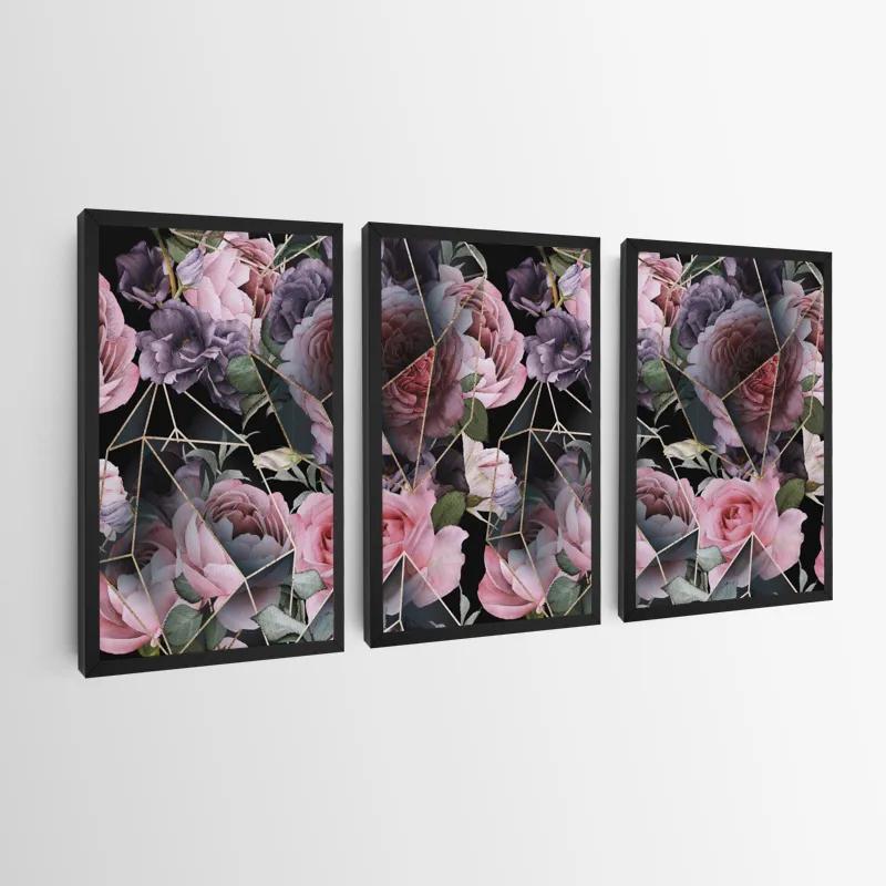 Mehrteiliges Leinwandbild Glass Flower mockup 0