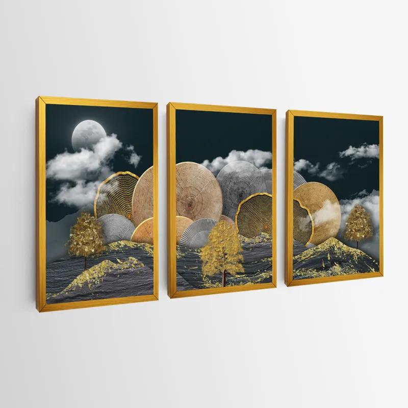 Mehrteiliges Leinwandbild Circle Over The Mountain mockup 0