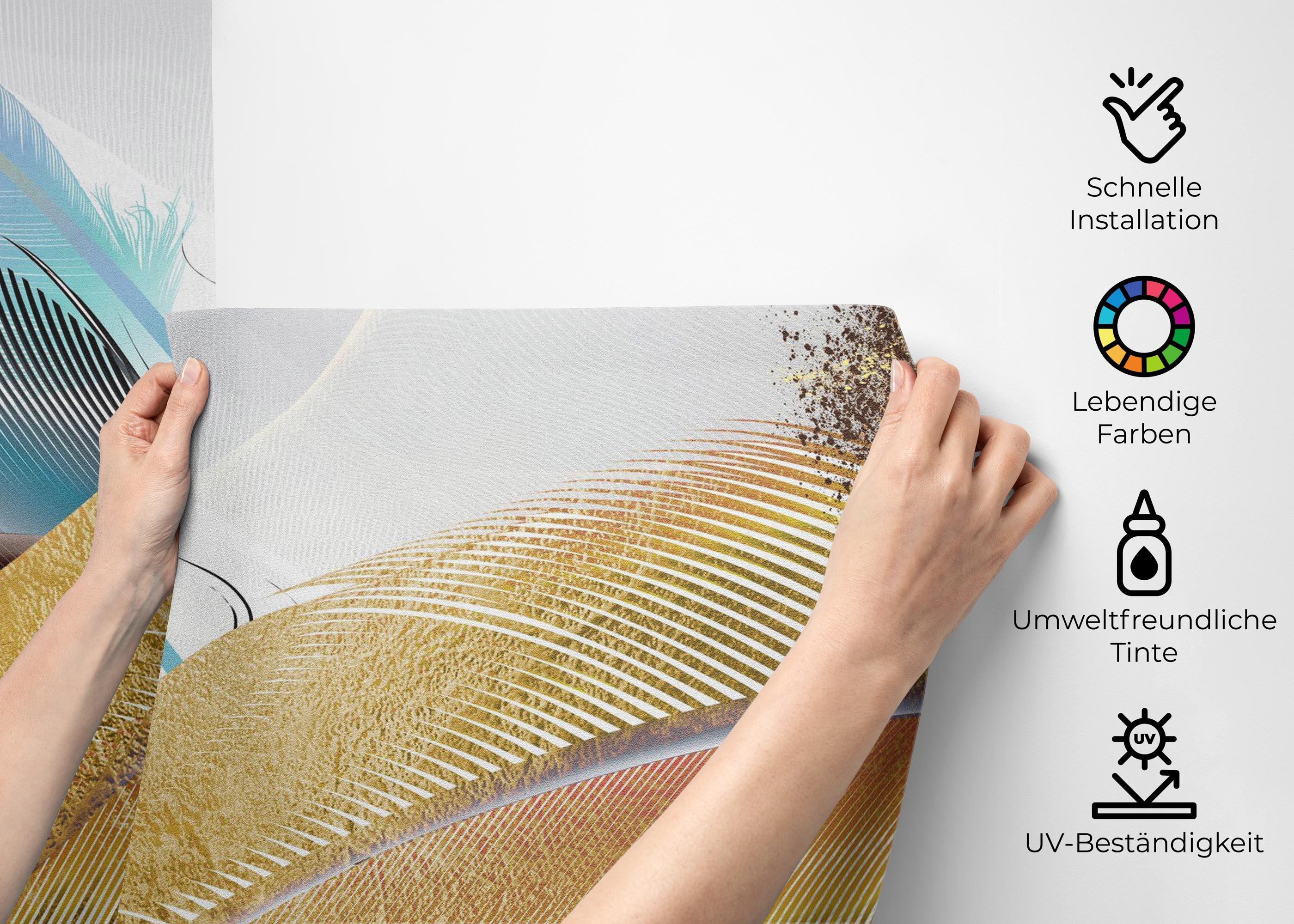 Fototapete Dreamy Feathers mockup 2