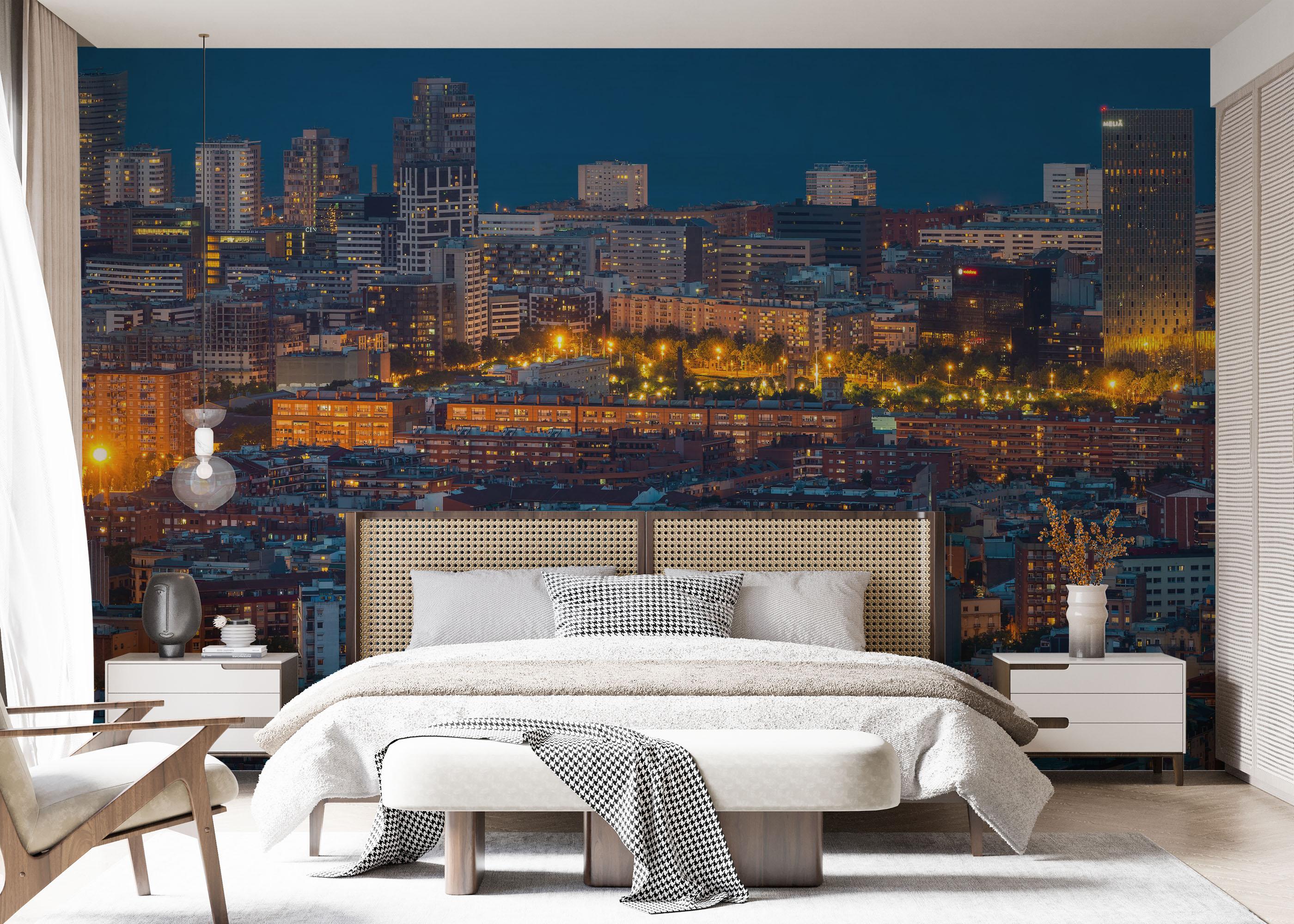 Fototapete City Lights mockup 7