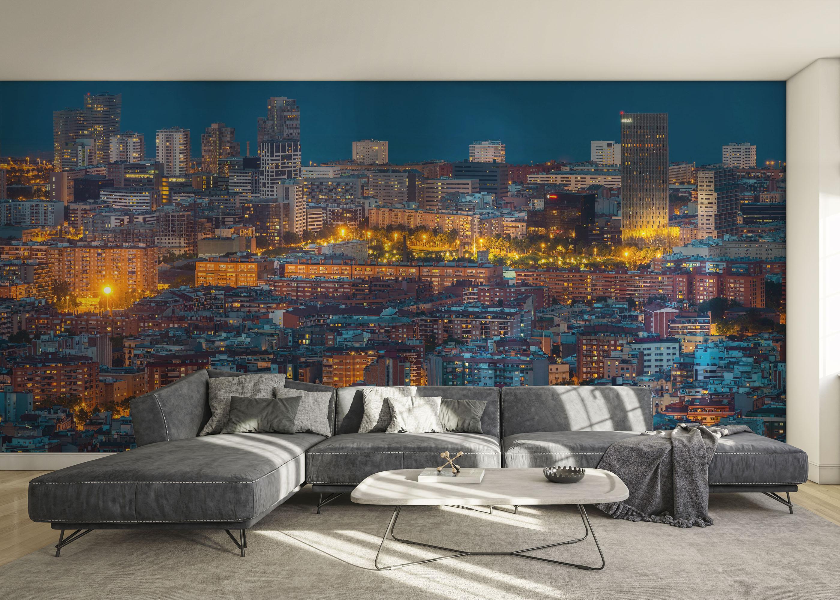 Fototapete City Lights mockup 0