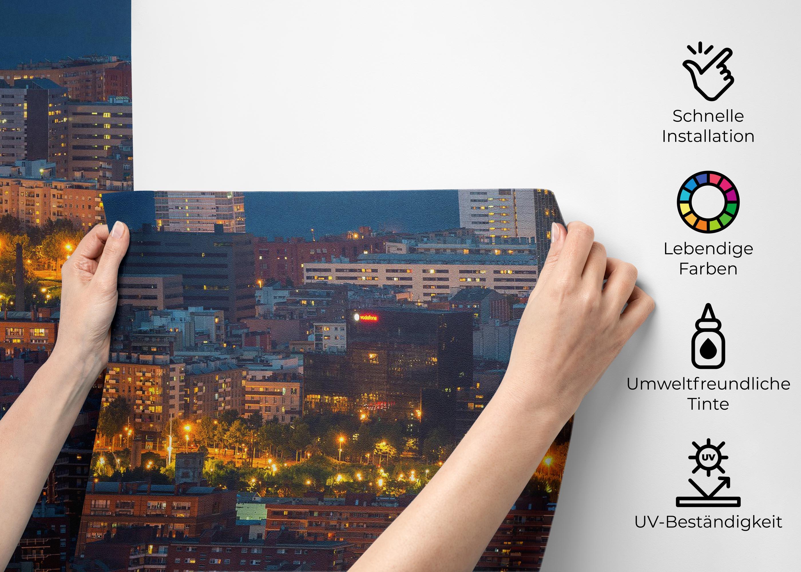 Fototapete City Lights mockup 2