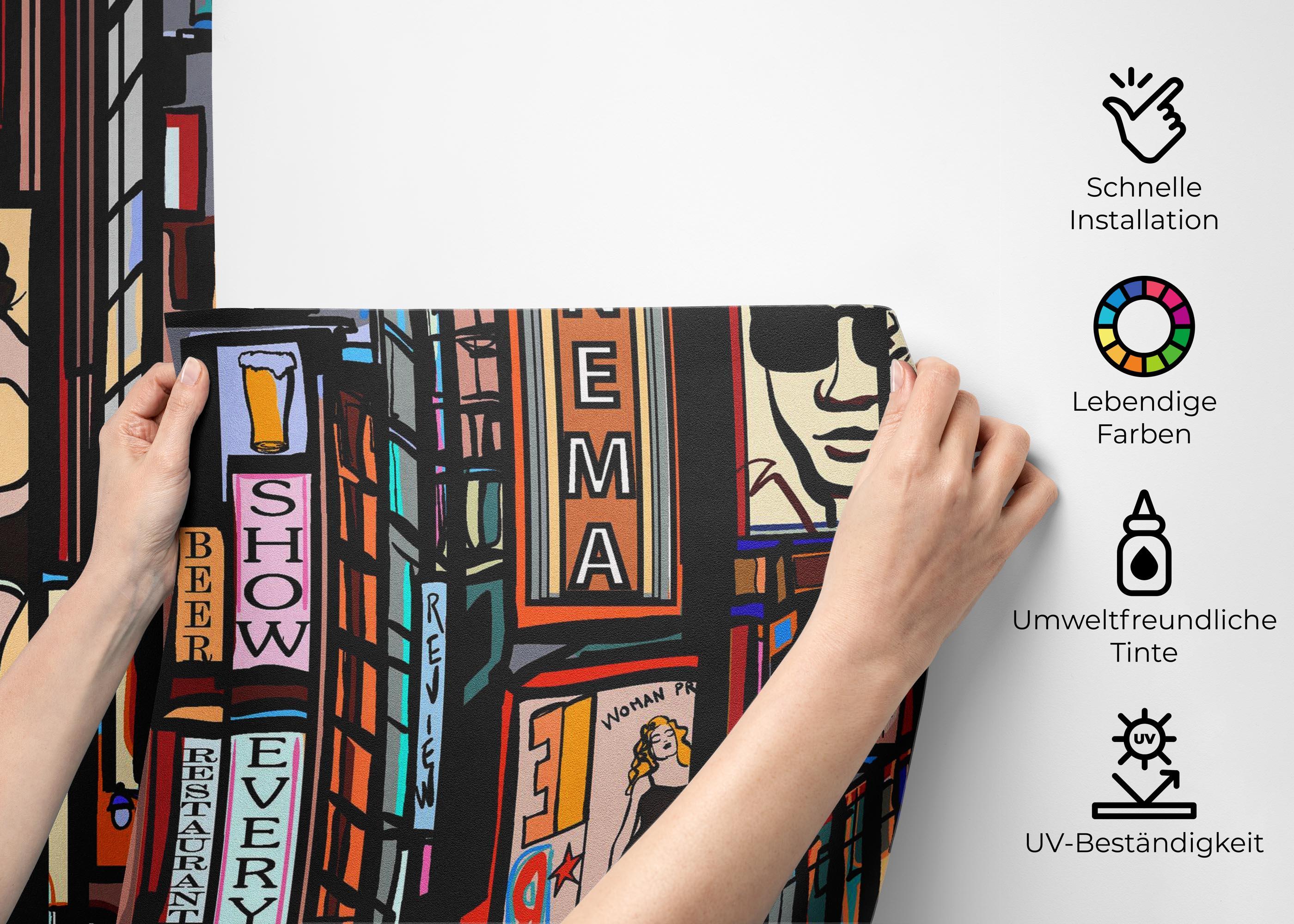 Fototapete Color City New York mockup 2