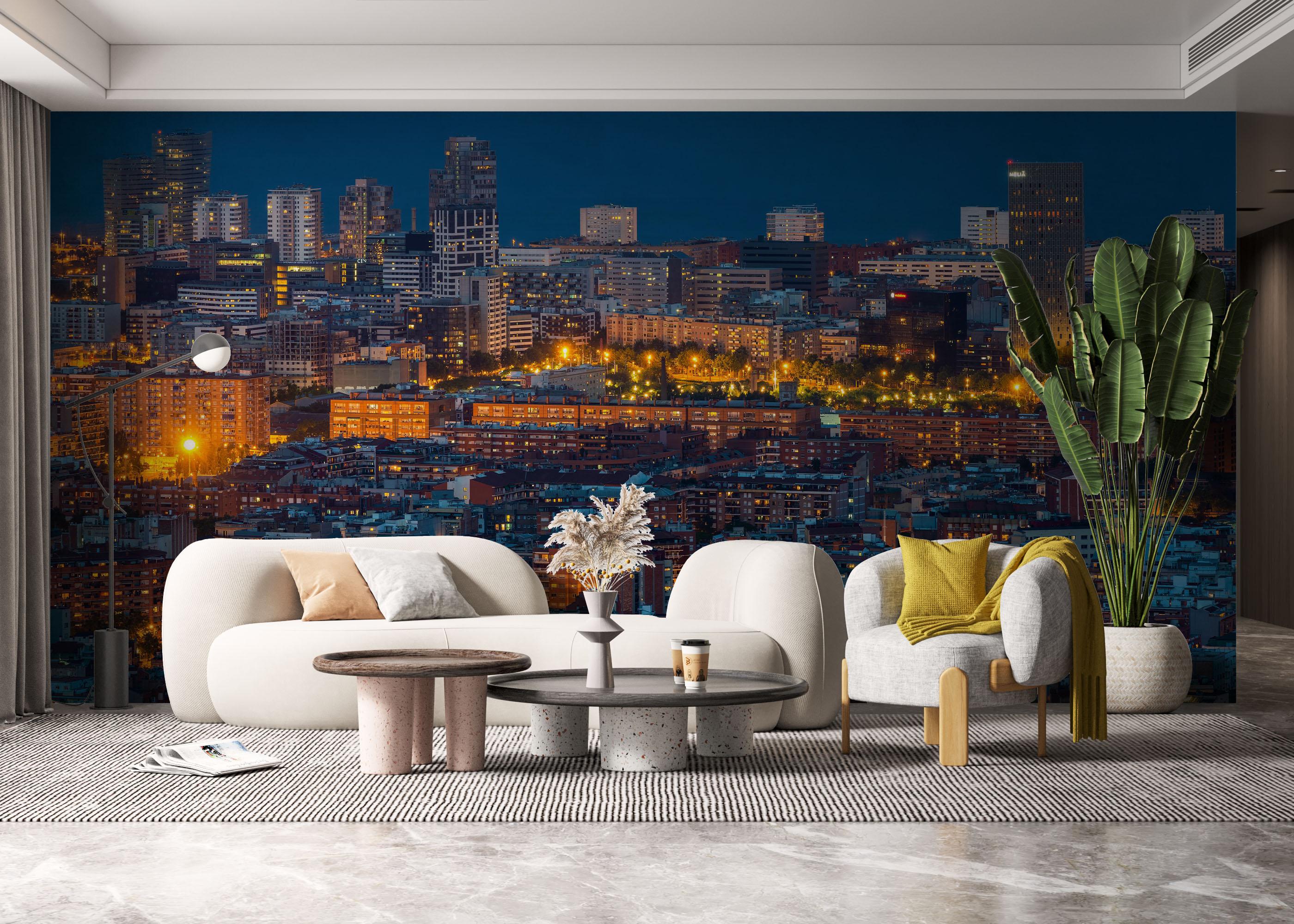 Fototapete City Lights mockup 6