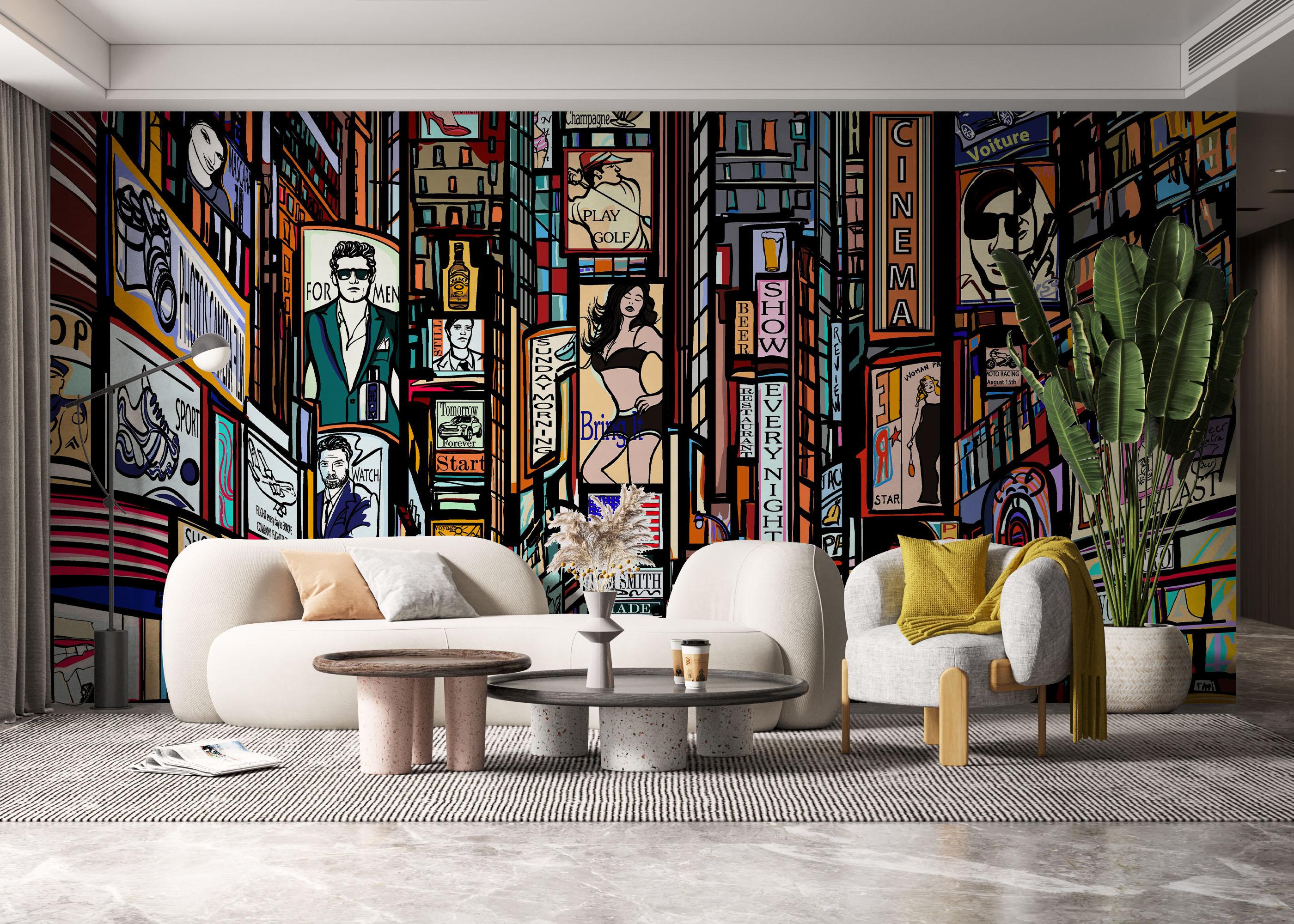 Fototapete Color City New York mockup 6