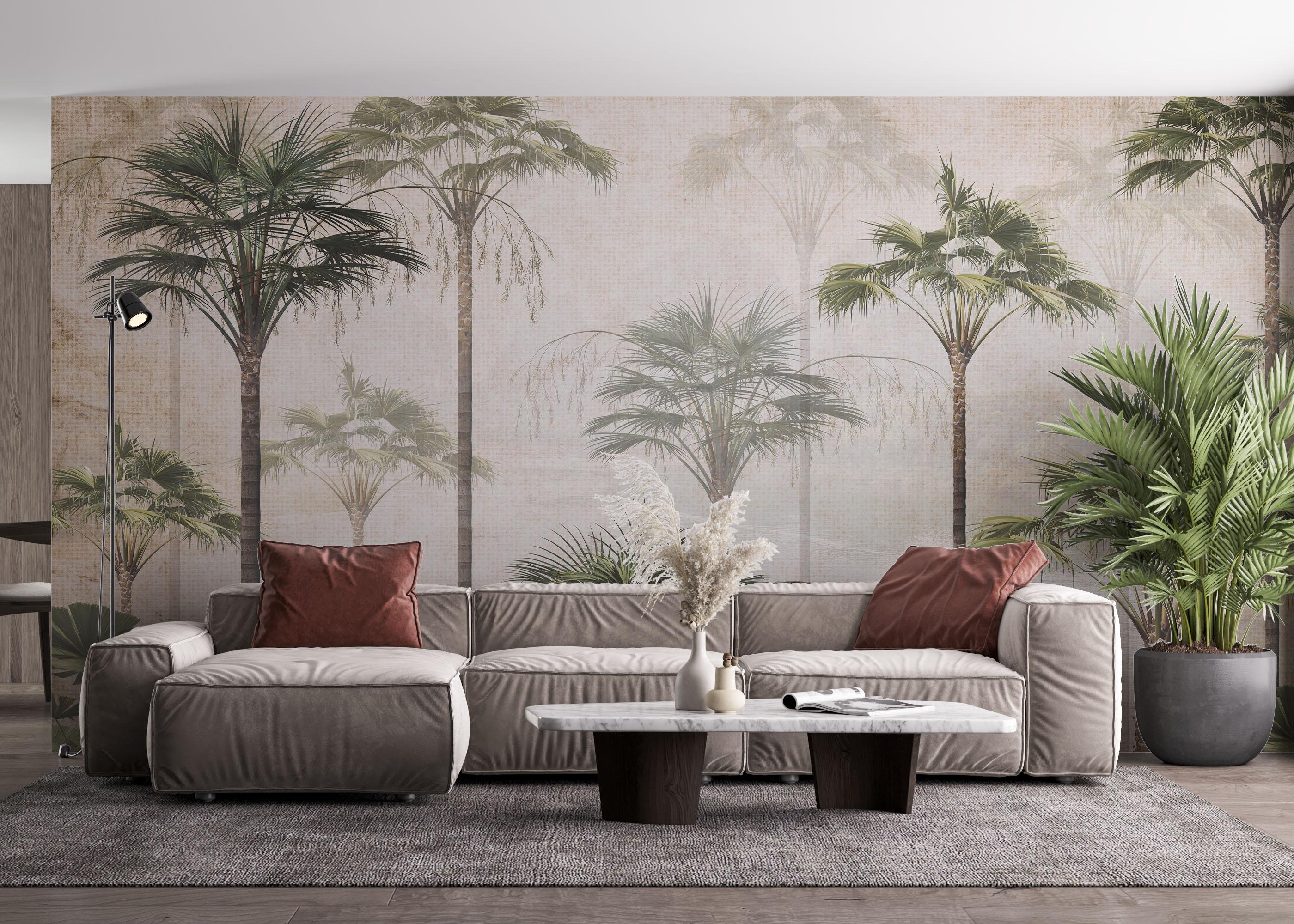 Fototapete Papyrus Jungle mockup 4