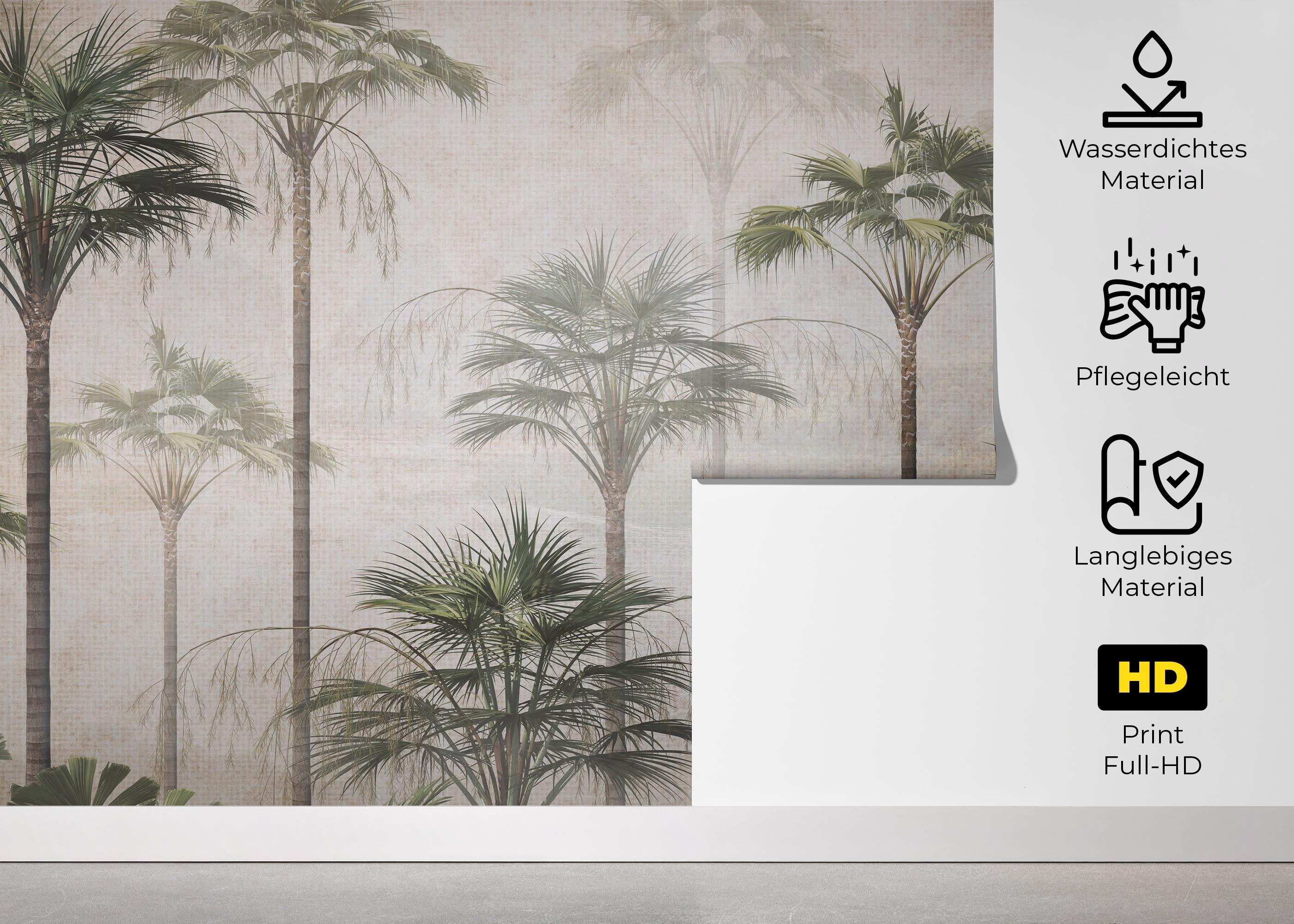 Fototapete Papyrus Jungle mockup 5