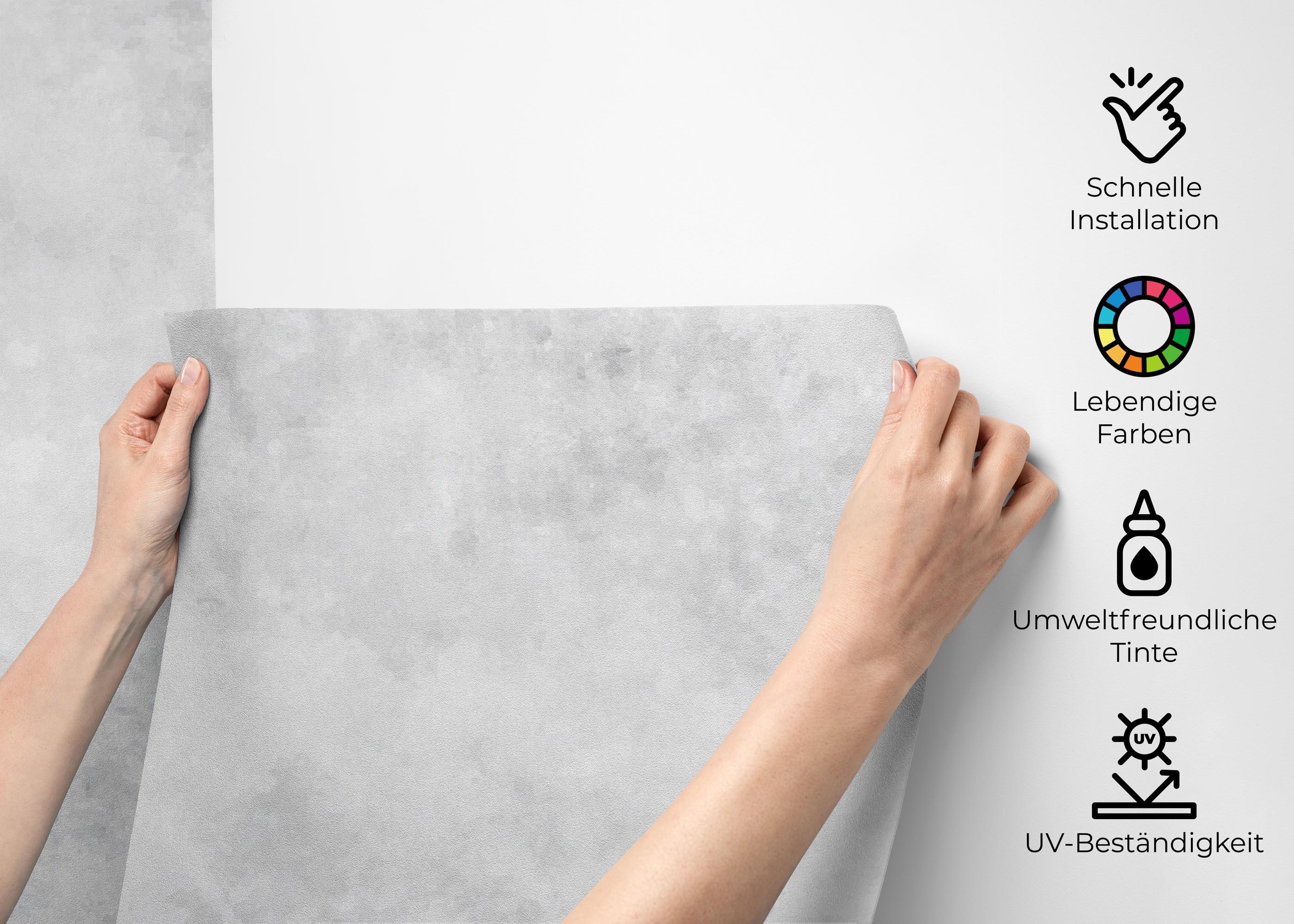 Fototapete Concrete Grey Wall mockup 2