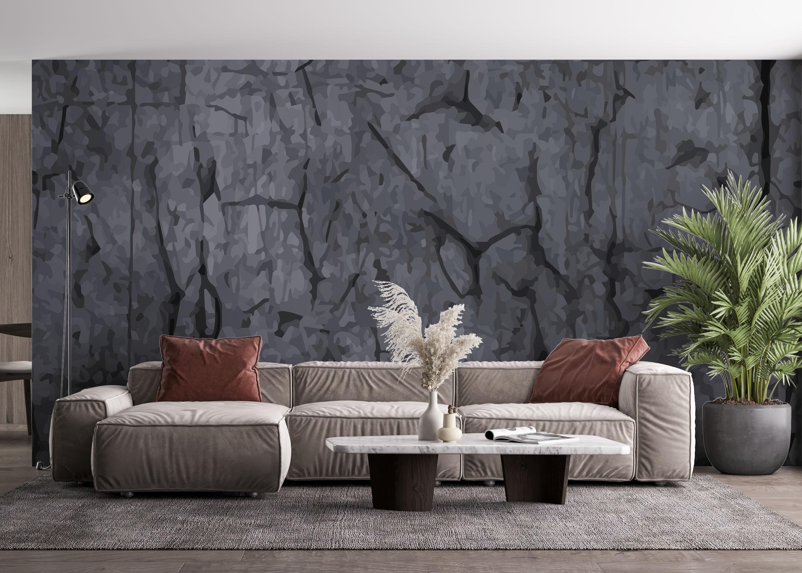 Fototapete Big Crack Concrete mockup 4