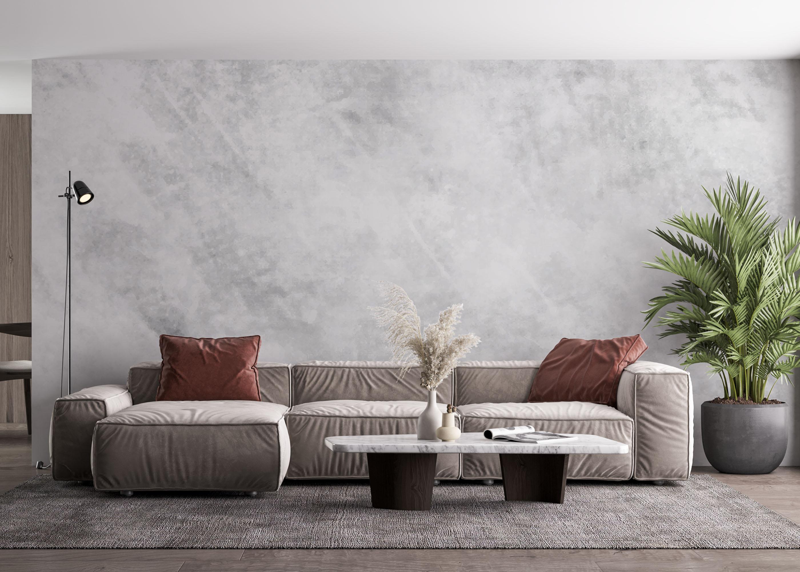Fototapete Concrete Grey Wall mockup 4