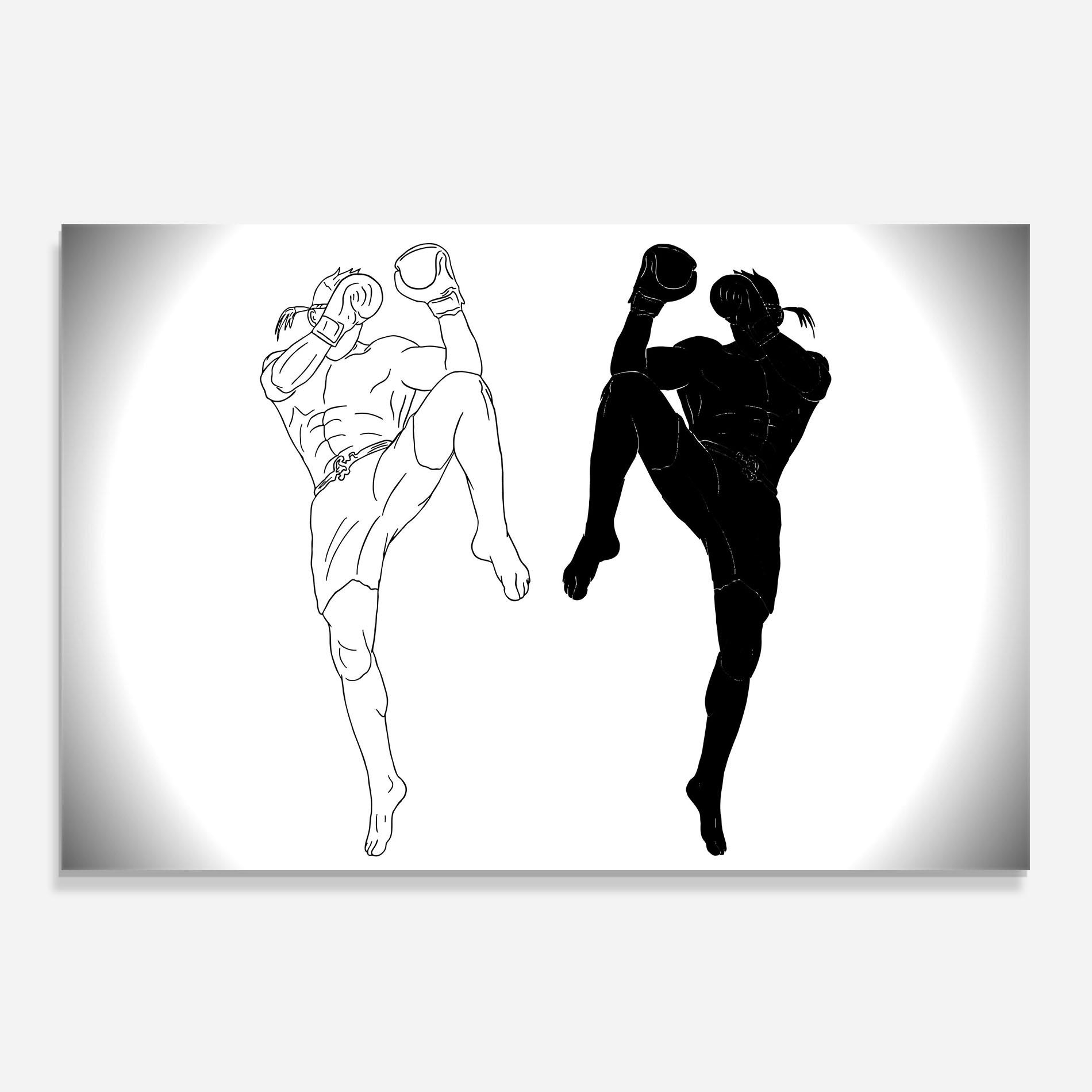 Küchenrückwand Glas Box Kungfu mockup 0