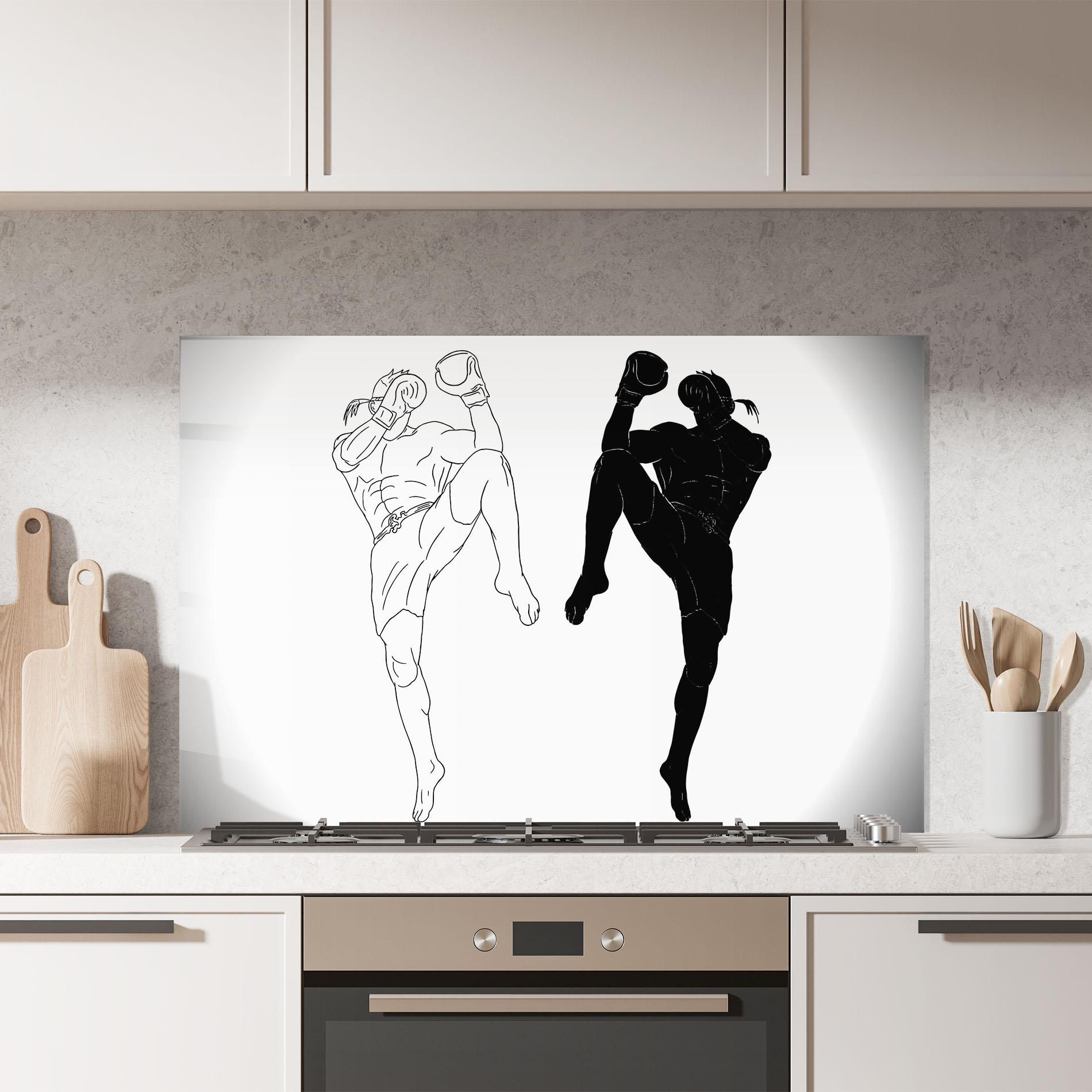Küchenrückwand Glas Box Kungfu mockup 7