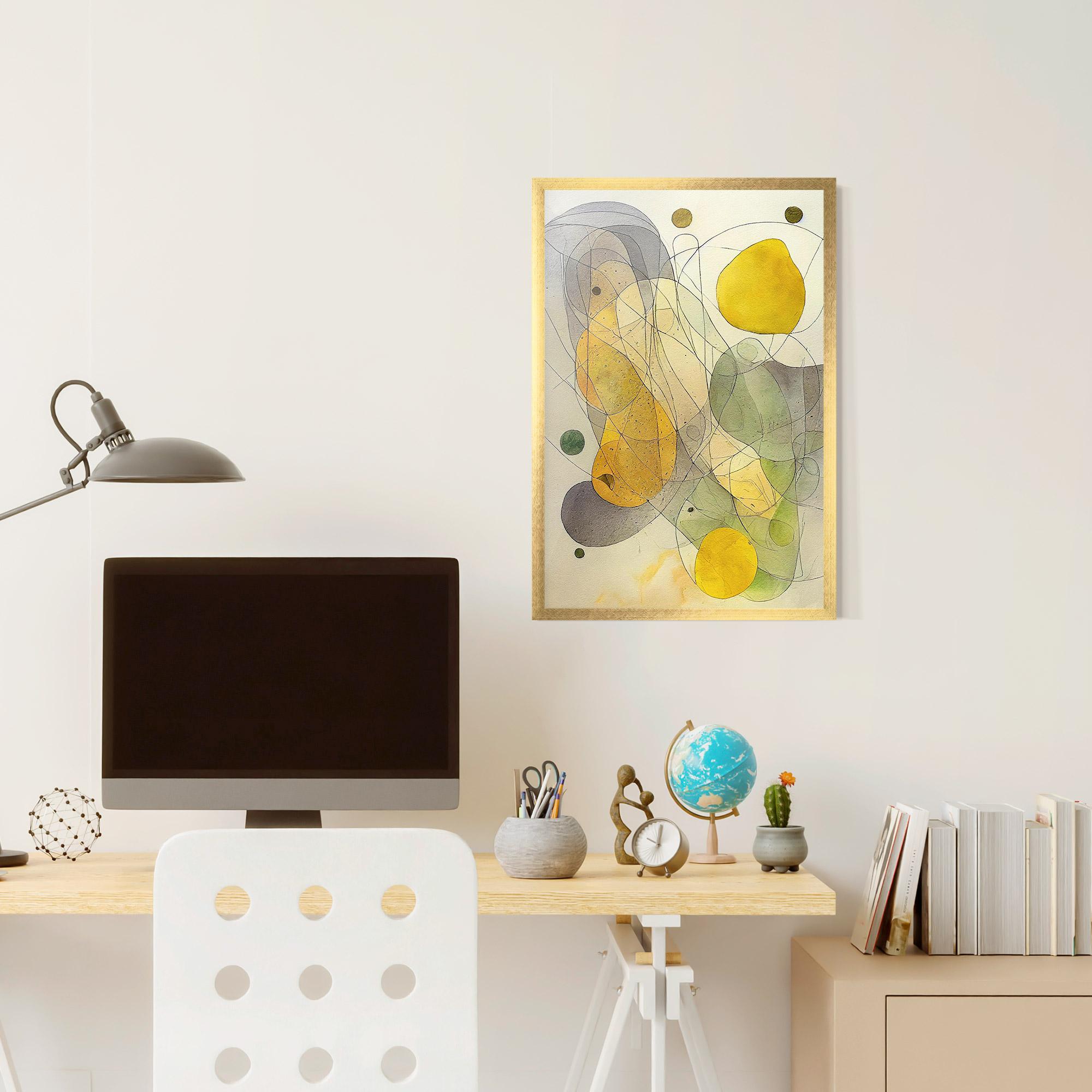 Gerahmte Poster Abstract Lemons mockup 6