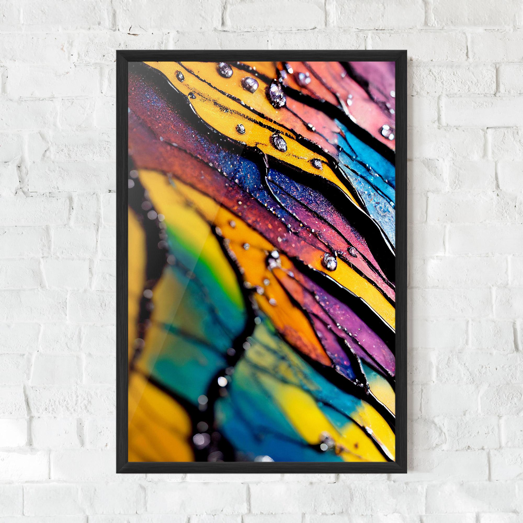 Gerahmte Poster Beautiful Colorful Epoxy mockup 0
