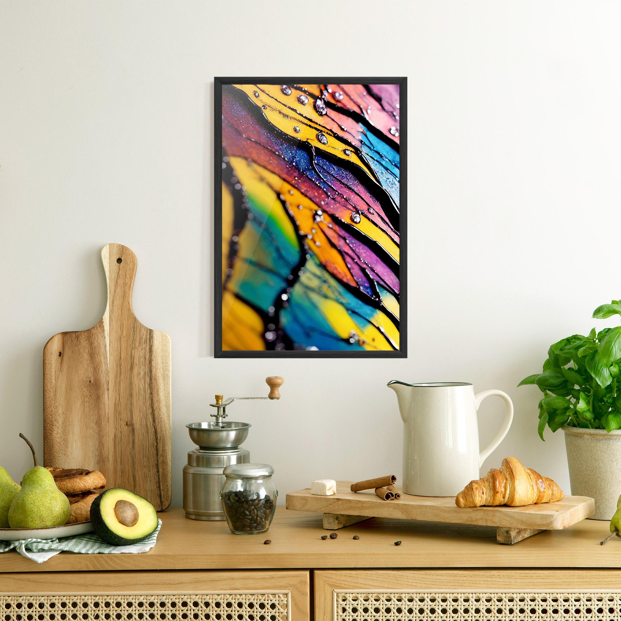 Gerahmte Poster Beautiful Colorful Epoxy mockup 8