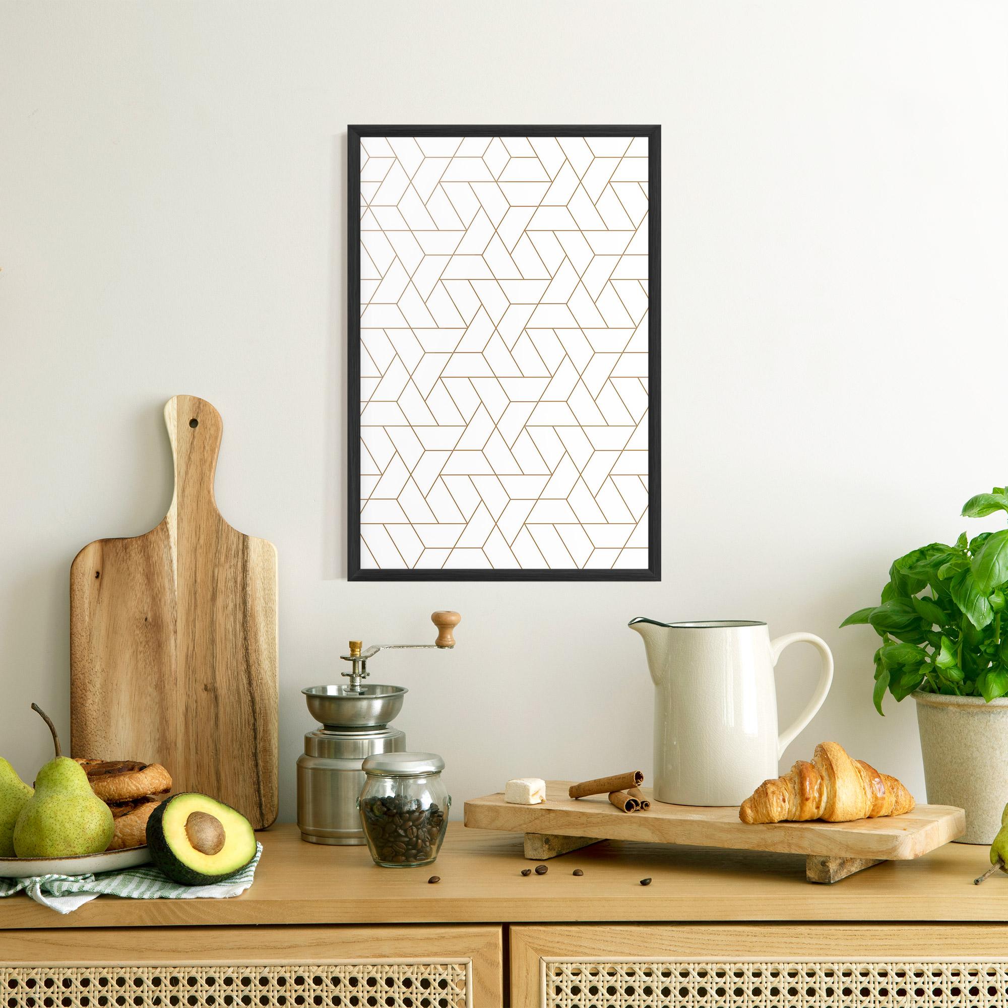Gerahmte Poster Triangular Shape mockup 8