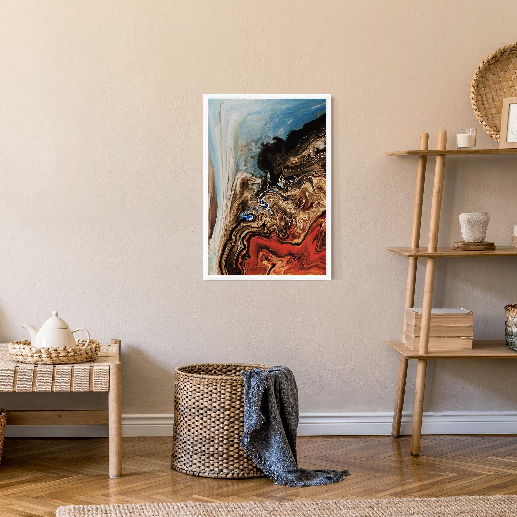 Gerahmte Poster Abstract Waterfall mockup 9