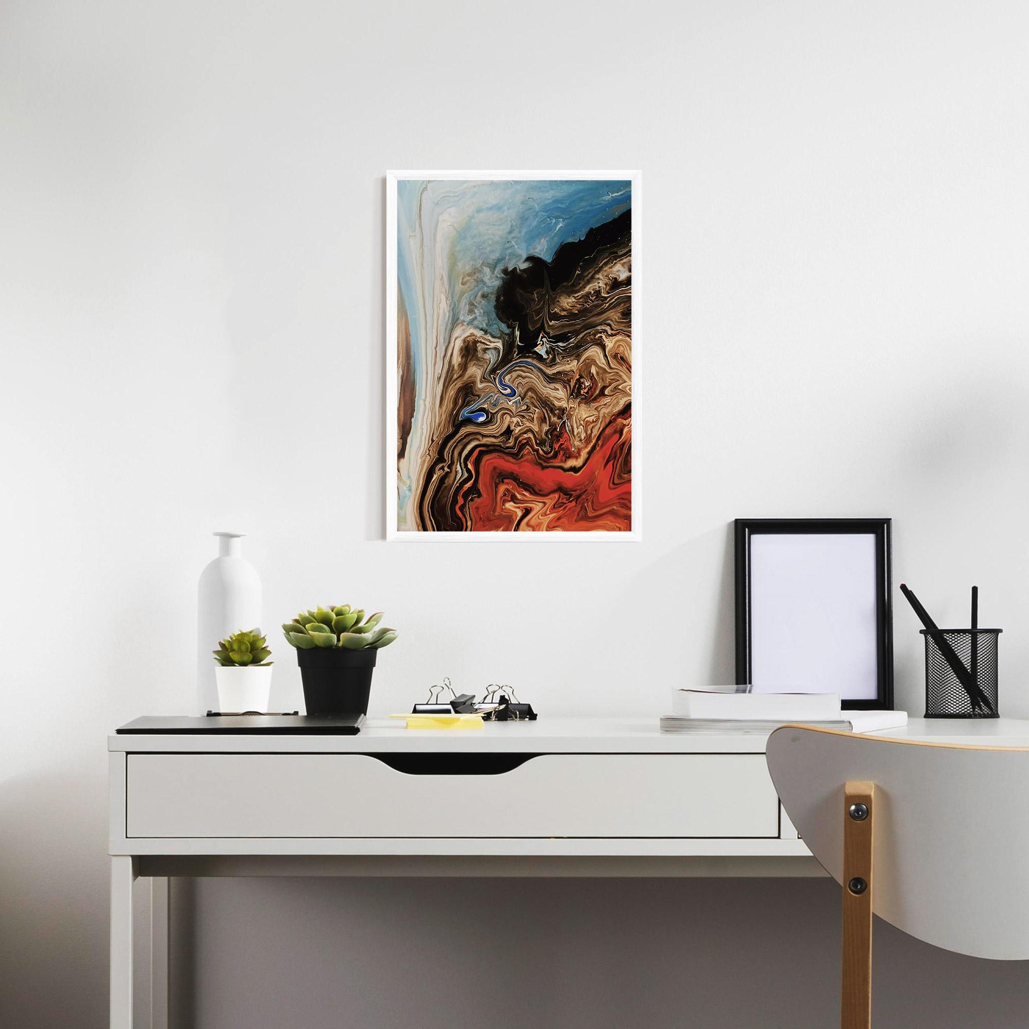 Gerahmte Poster Abstract Waterfall mockup 7