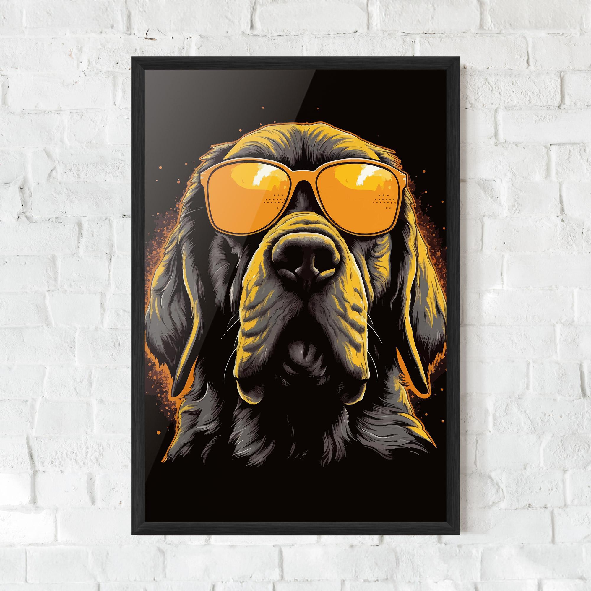 Gerahmte Poster Coolest Dog mockup 0