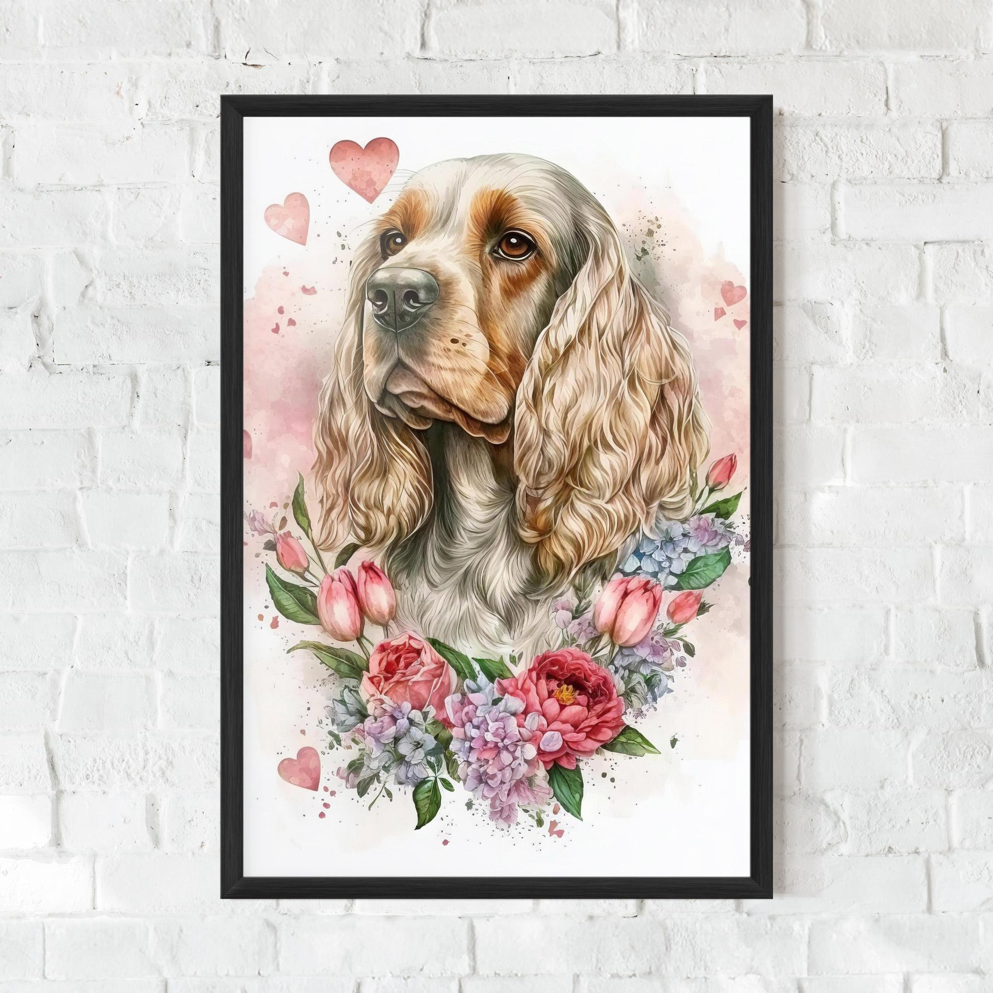 Gerahmte Poster Cute Little Cocker mockup 0