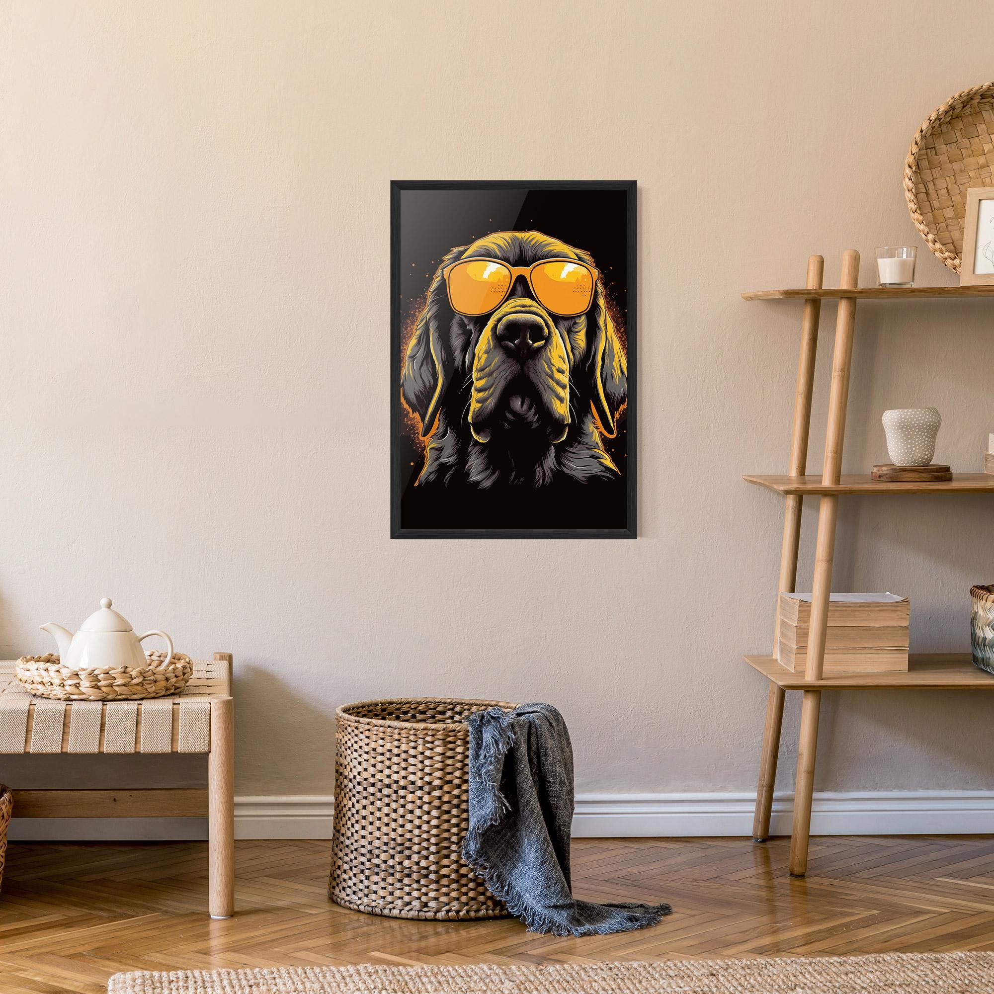 Gerahmte Poster Coolest Dog mockup 9