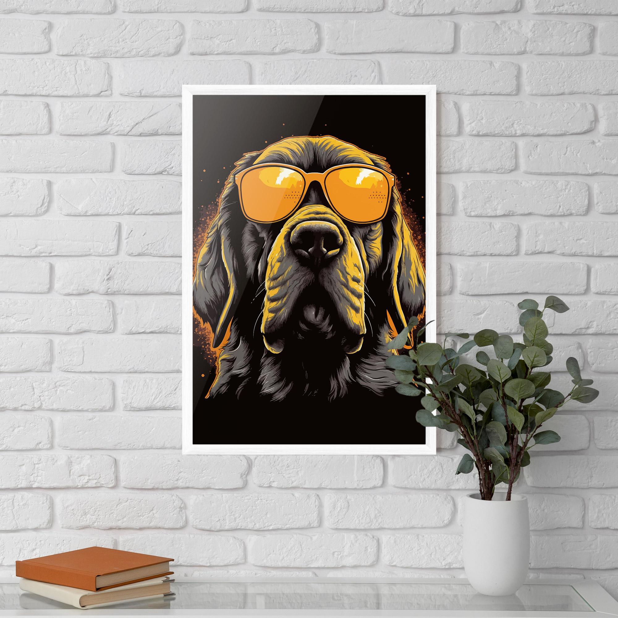 Gerahmte Poster Coolest Dog mockup 5