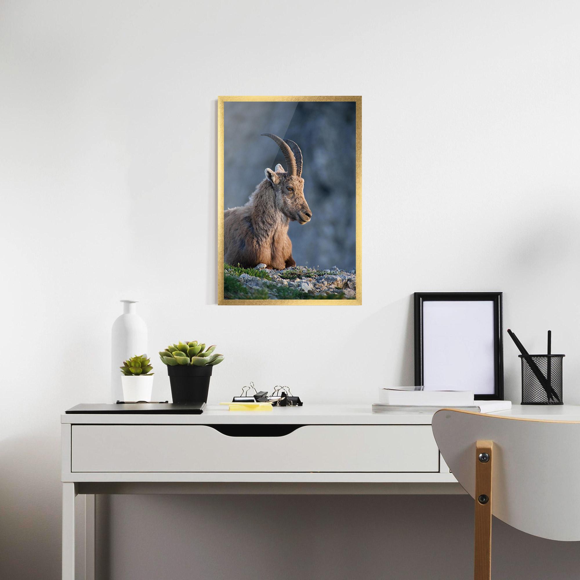 Gerahmte Poster Mountain Goat mockup 7