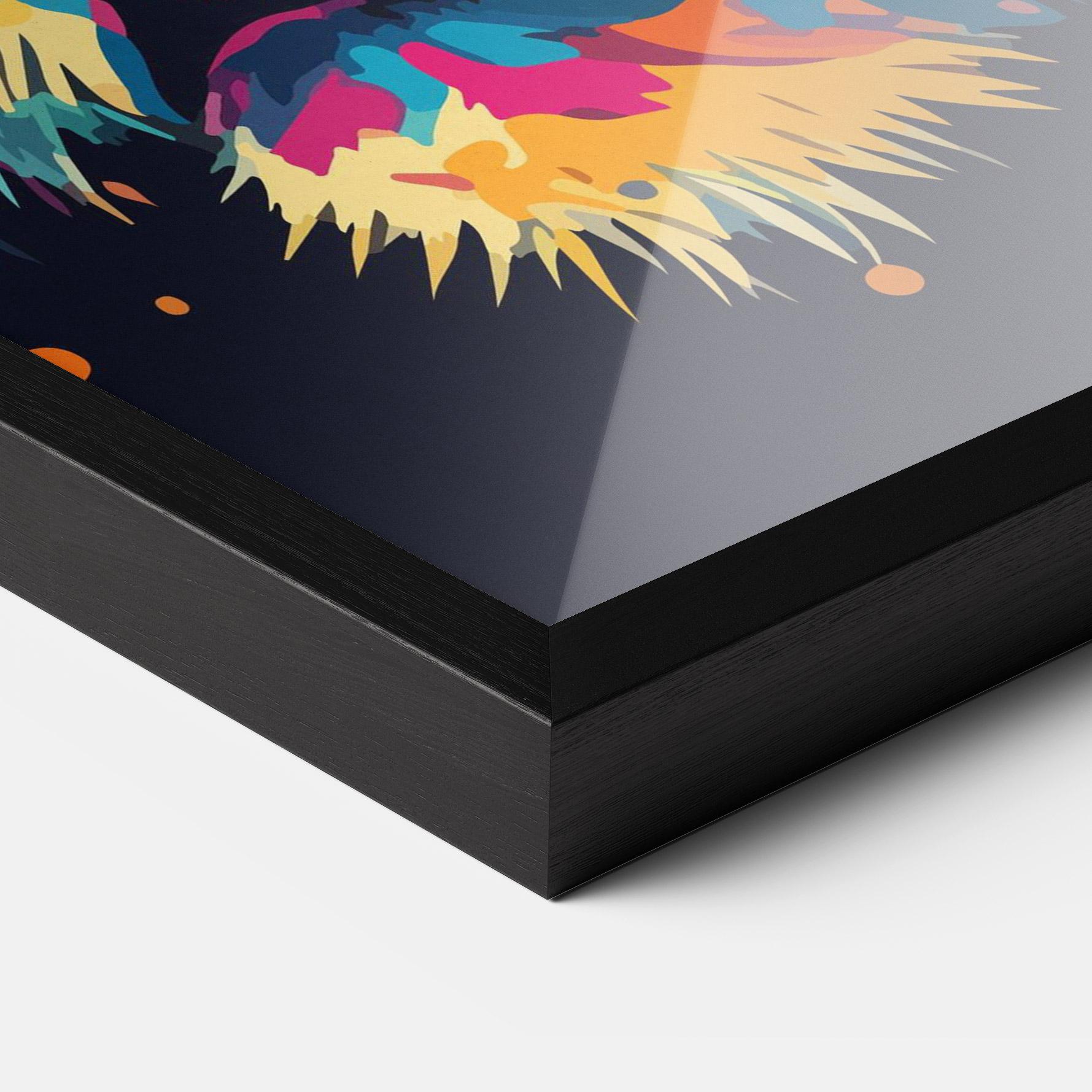 Gerahmte Poster Colorful Tiger mockup 3