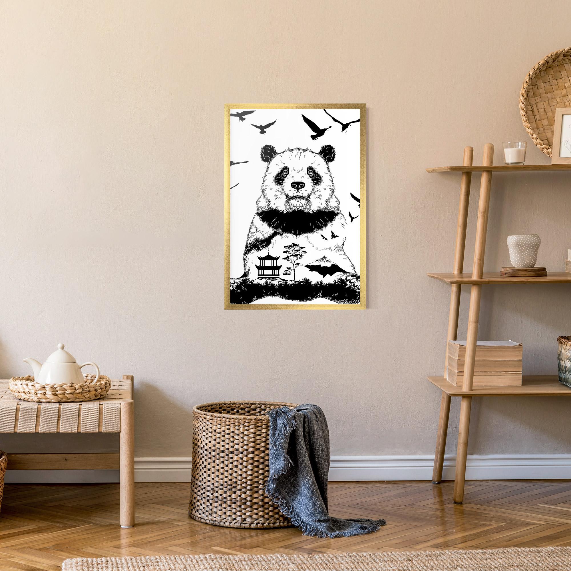 Gerahmte Poster Panda Bear mockup 9