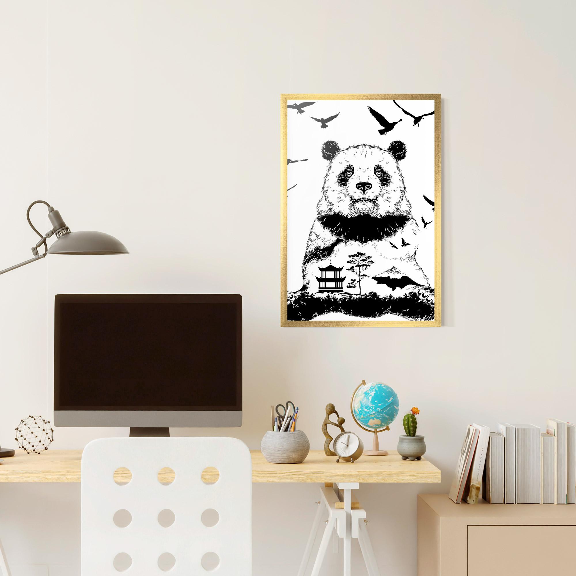 Gerahmte Poster Panda Bear mockup 6