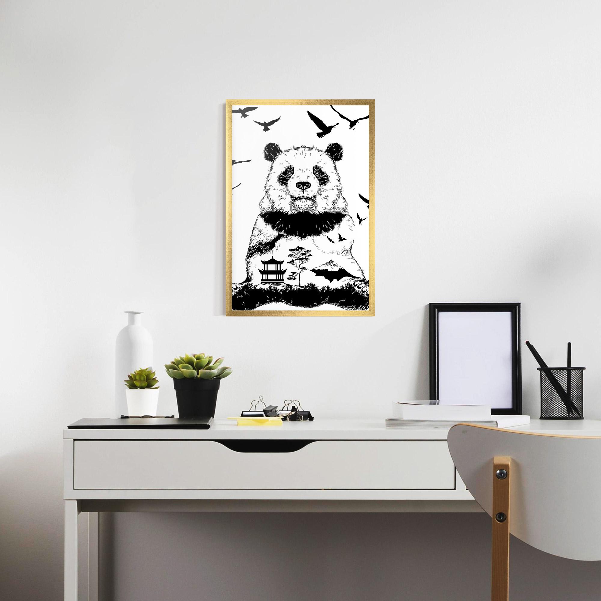 Gerahmte Poster Panda Bear mockup 7