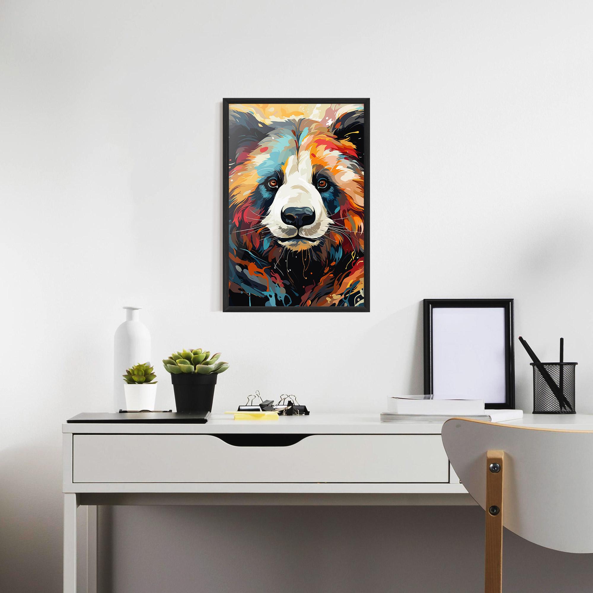 Gerahmte Poster Cream Color Bear mockup 7