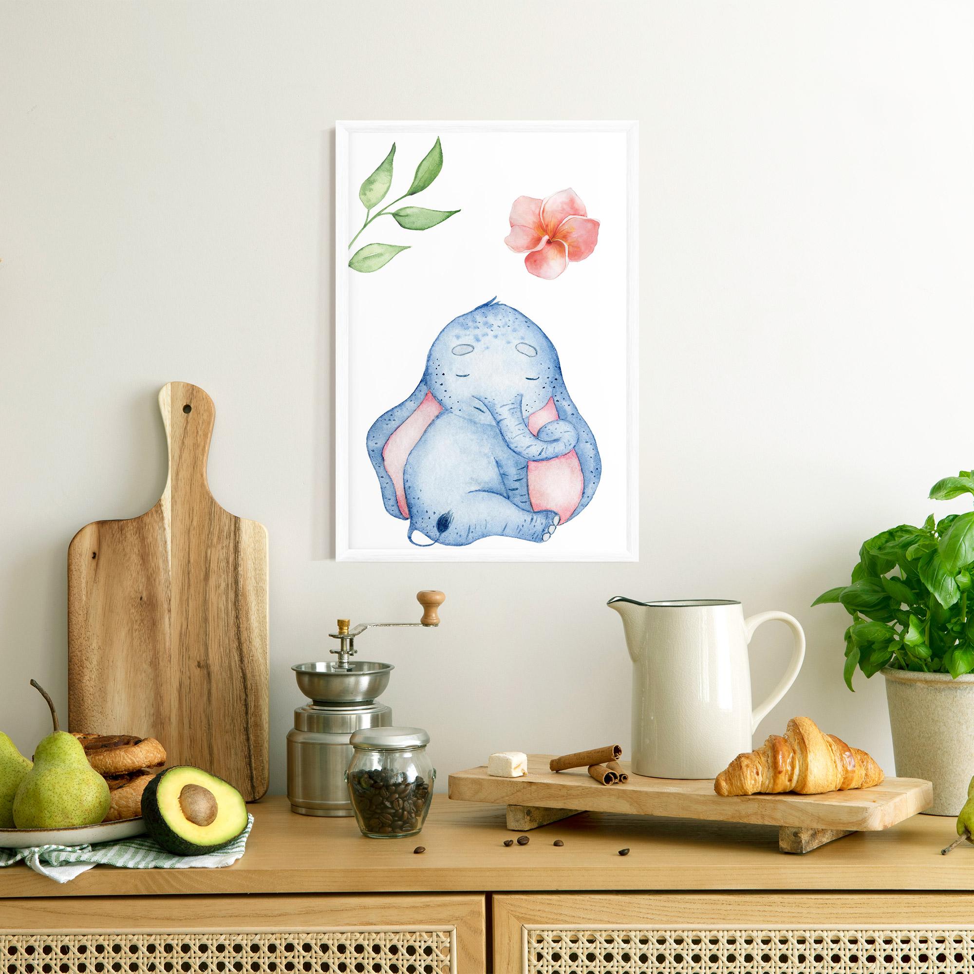 Gerahmte Poster Elefant Somnoros mockup 8