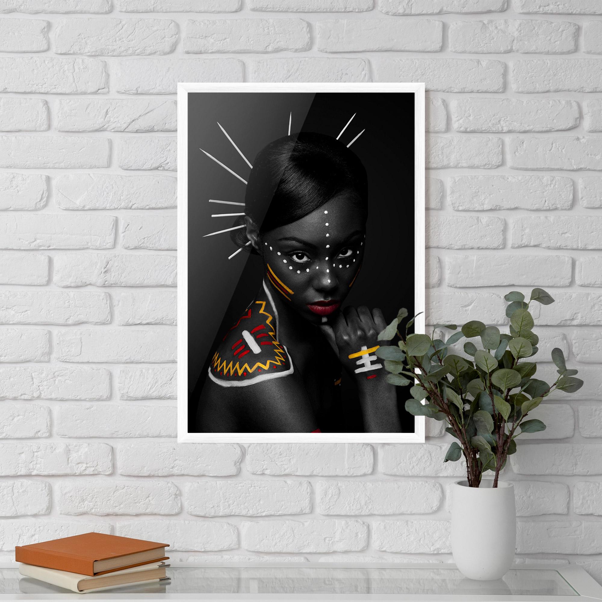 Gerahmte Poster Tribal Beauty mockup 5