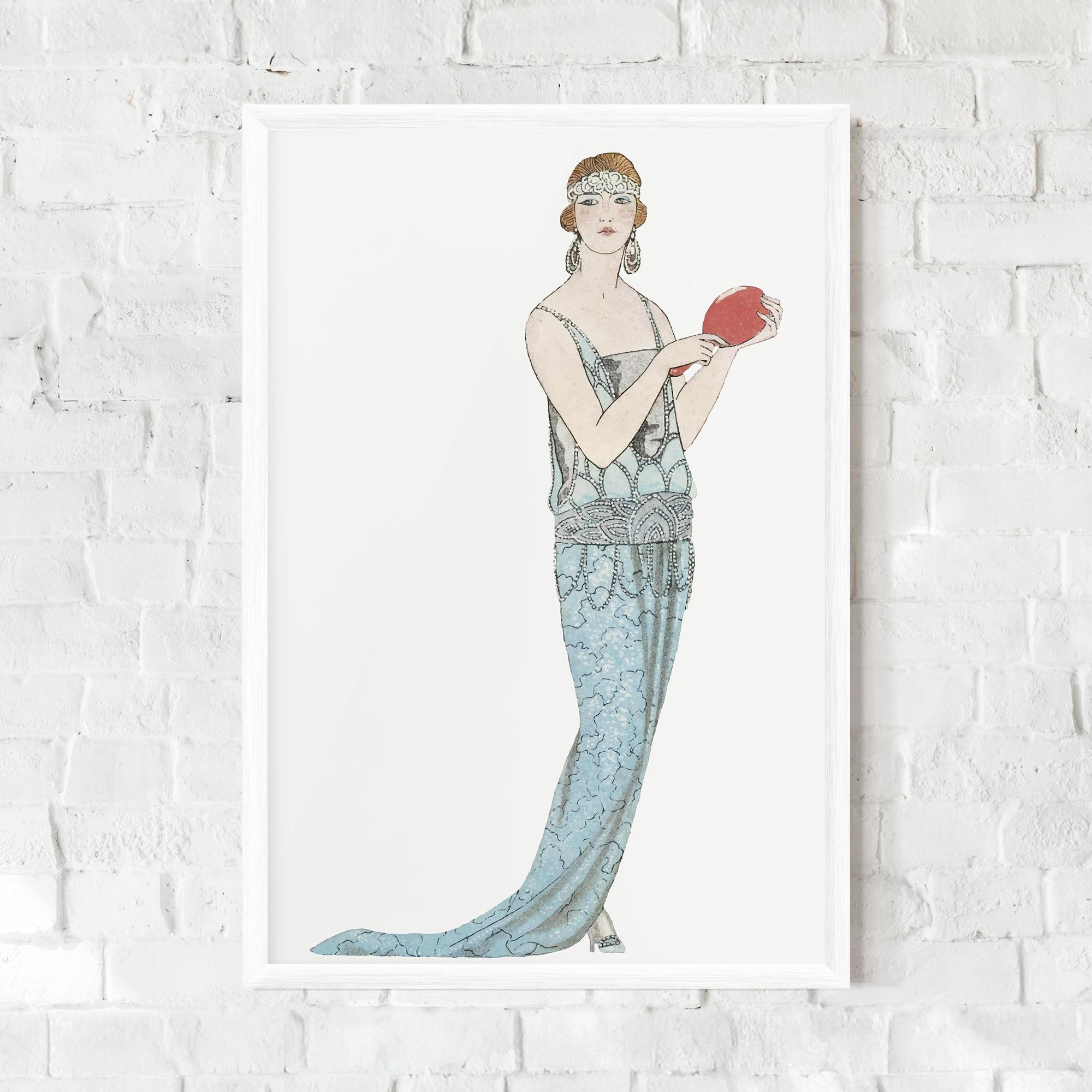 Gerahmte Poster Vintage Old Drawing mockup 0