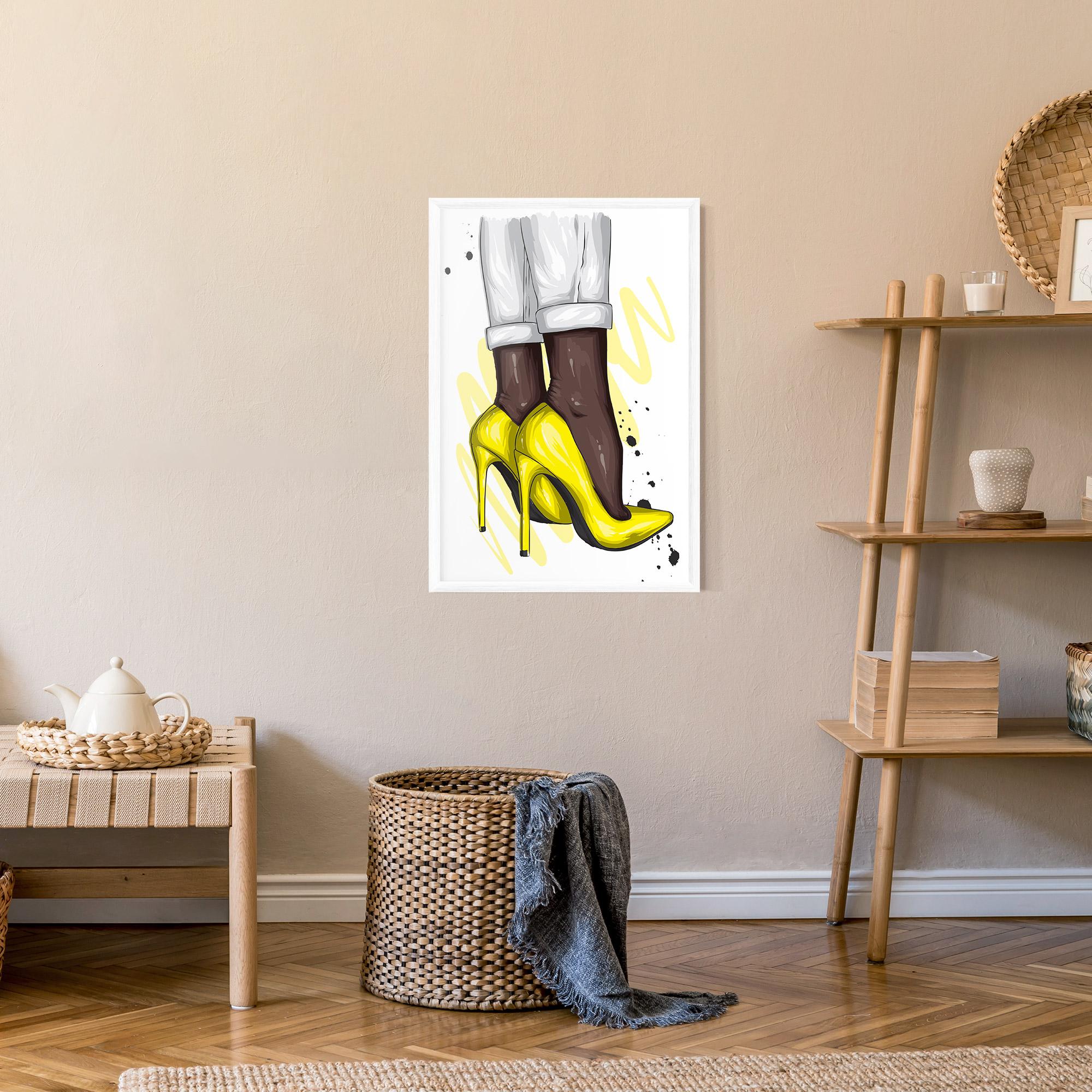 Gerahmte Poster Yellow Shoes mockup 9