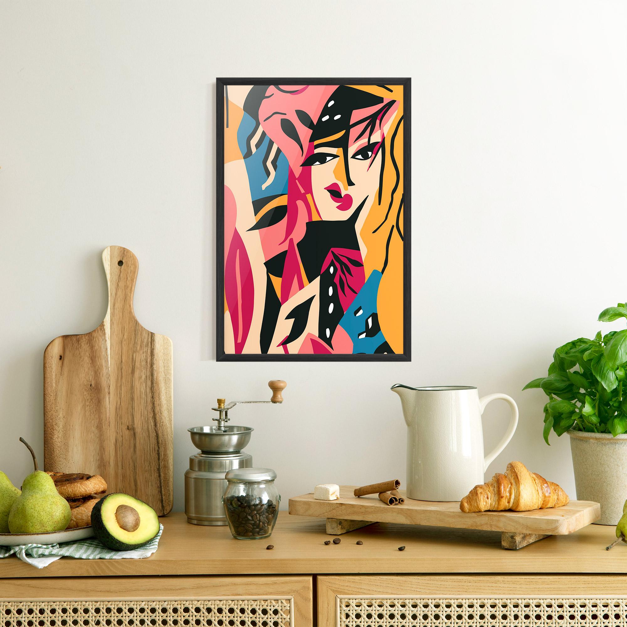 Gerahmte Poster Crowd Face mockup 8