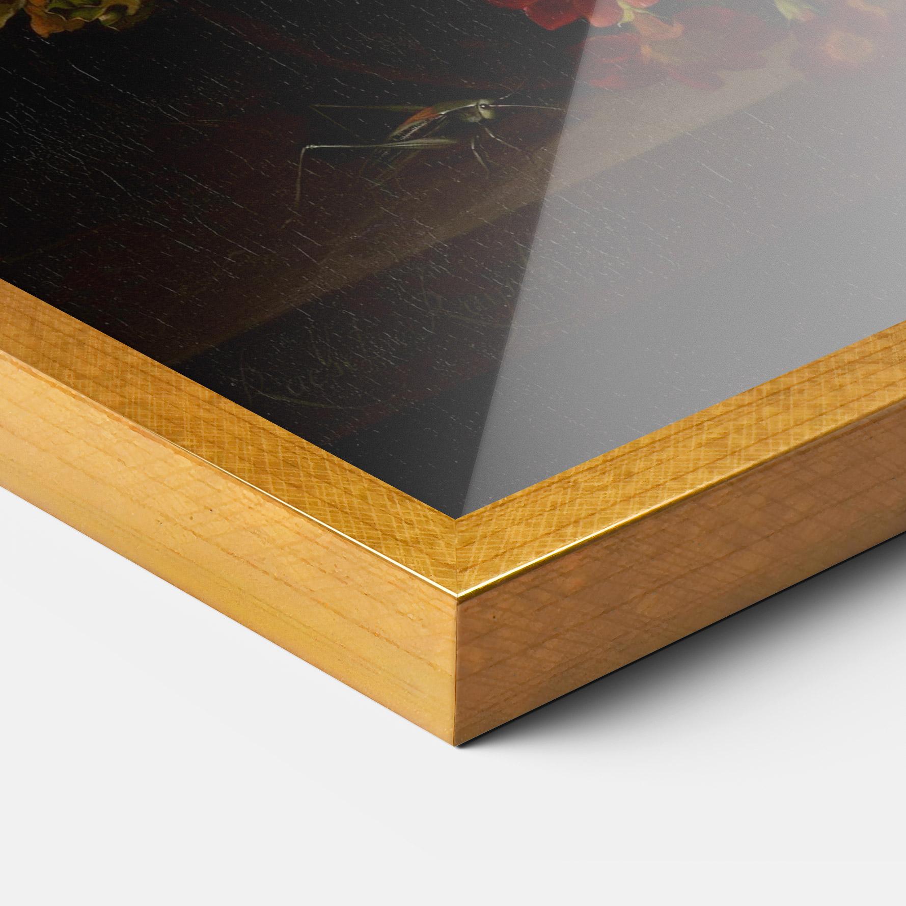 Gerahmte Poster Dark Flowers Bouquet mockup 3