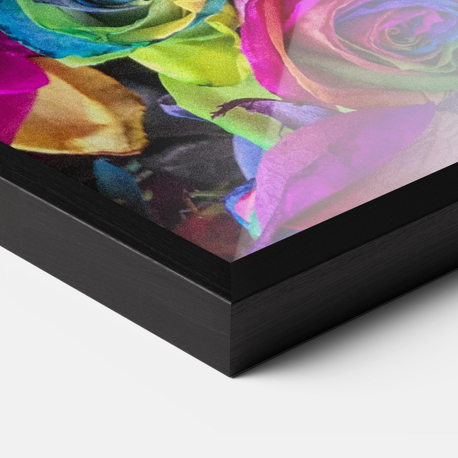 Gerahmte Poster Collorfull Flowers mockup 3