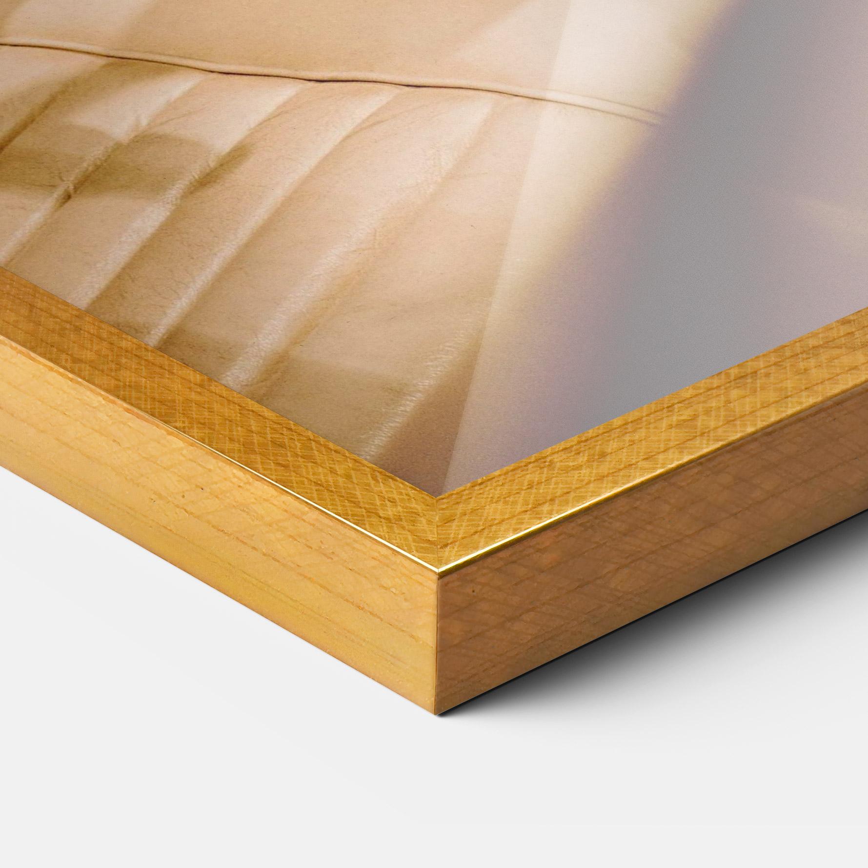 Gerahmte Poster White Steering Wheel mockup 3