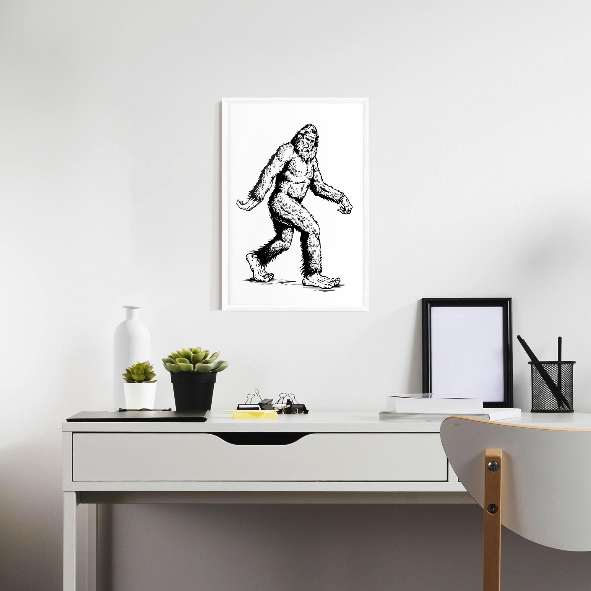 Gerahmte Poster Yeti mockup 7