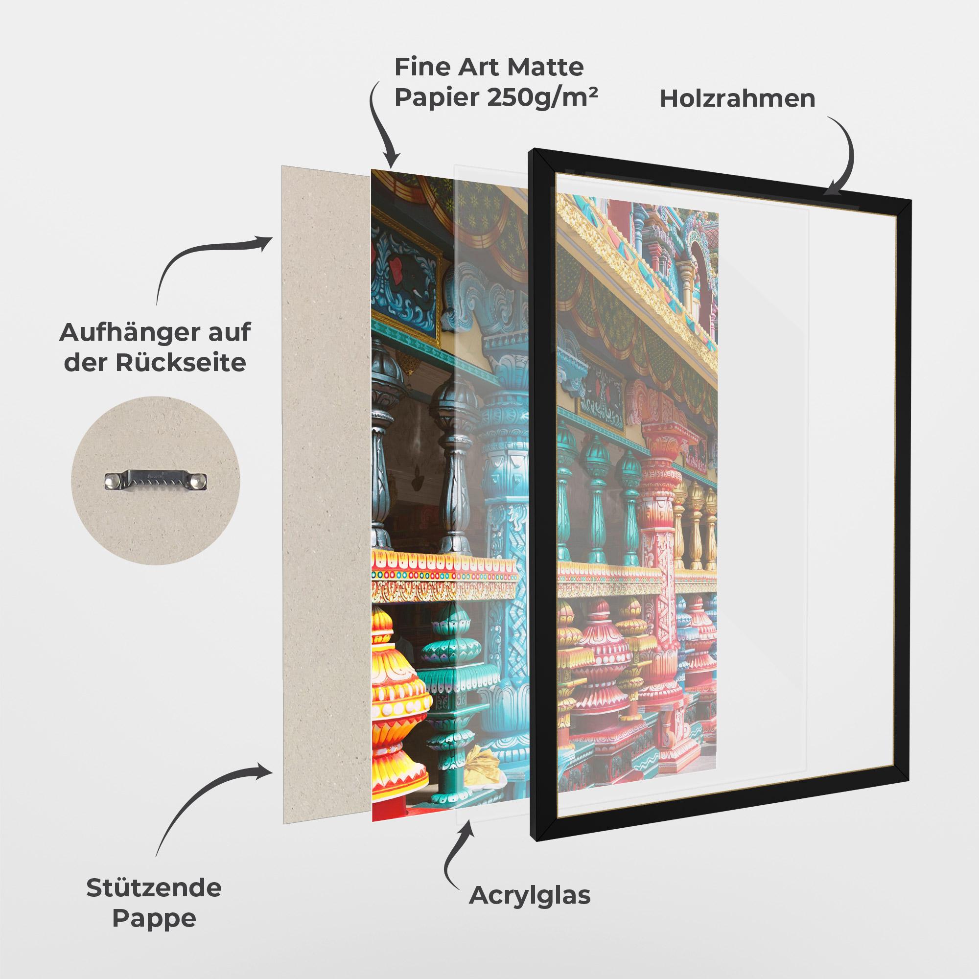 Gerahmte Poster Batu Caves mockup 1