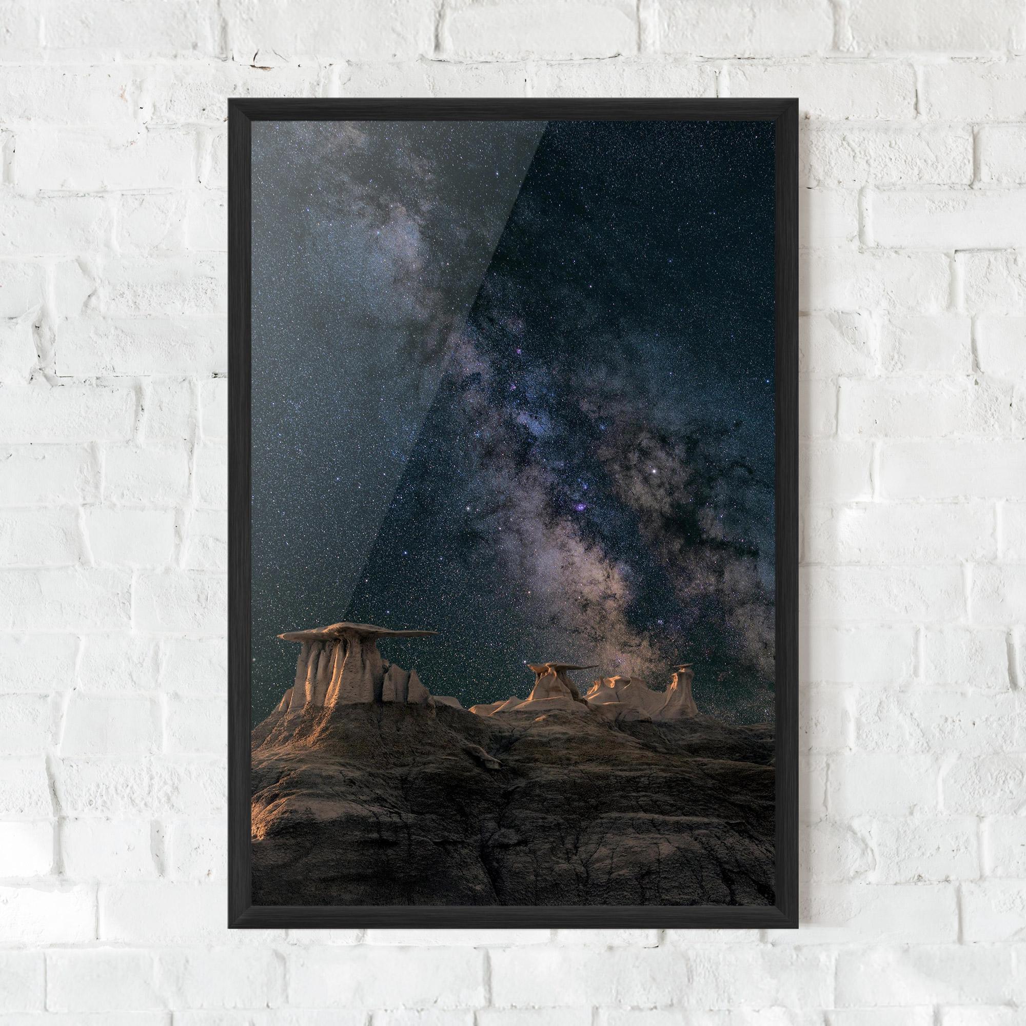 Gerahmte Poster Abstract Colourful Sky mockup 0