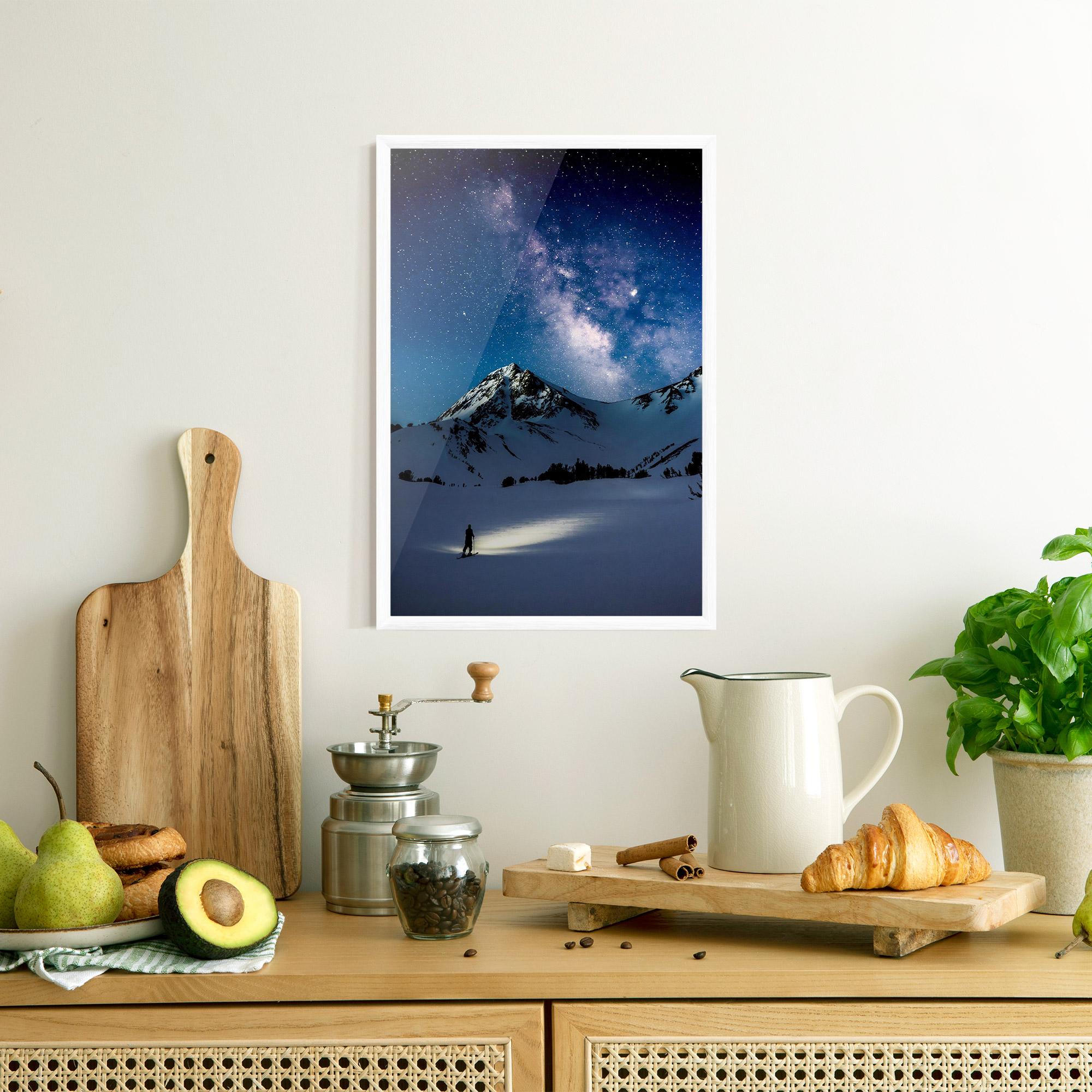 Gerahmte Poster Pretty Sky Winter mockup 8
