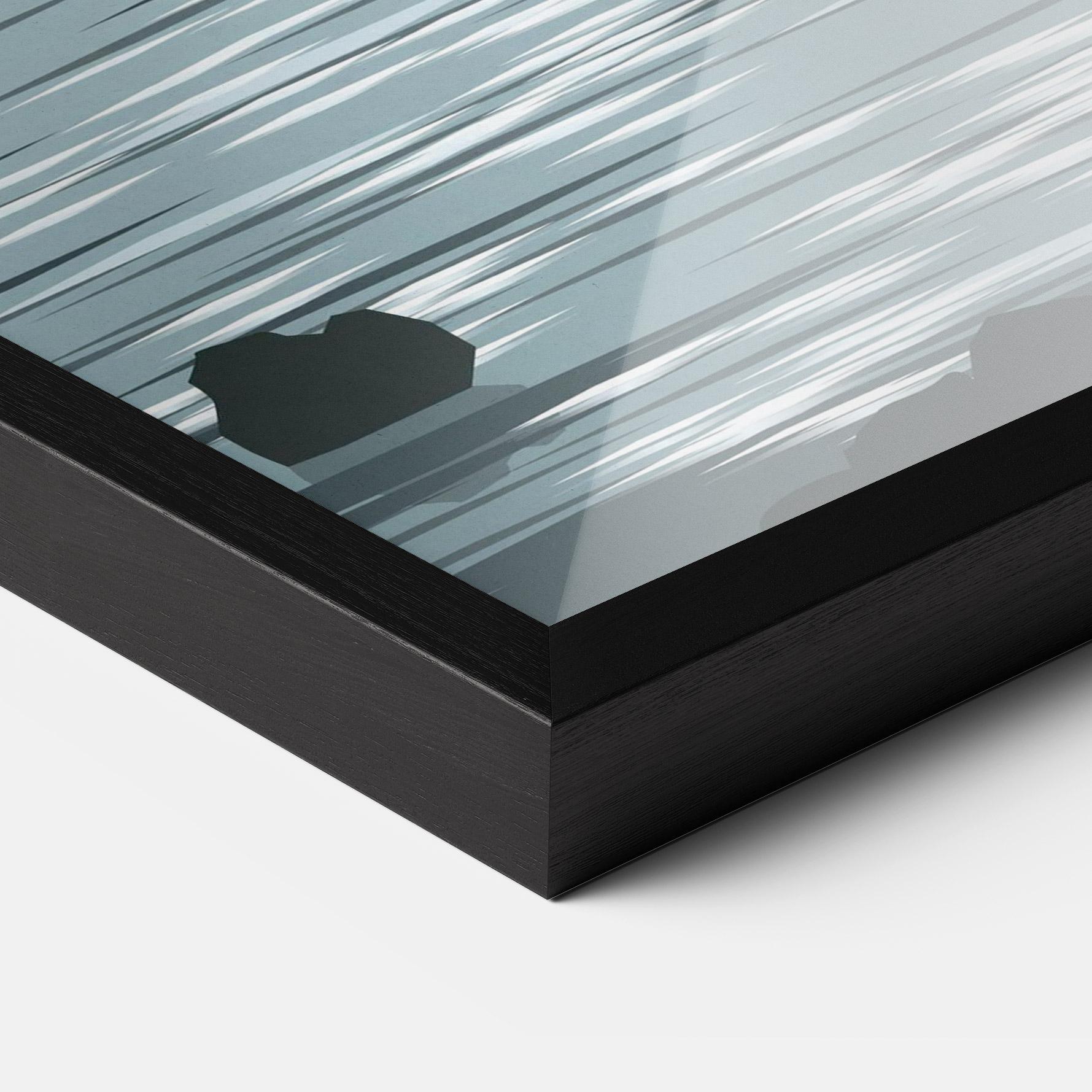 Gerahmte Poster Sparkling_lake_view mockup 3