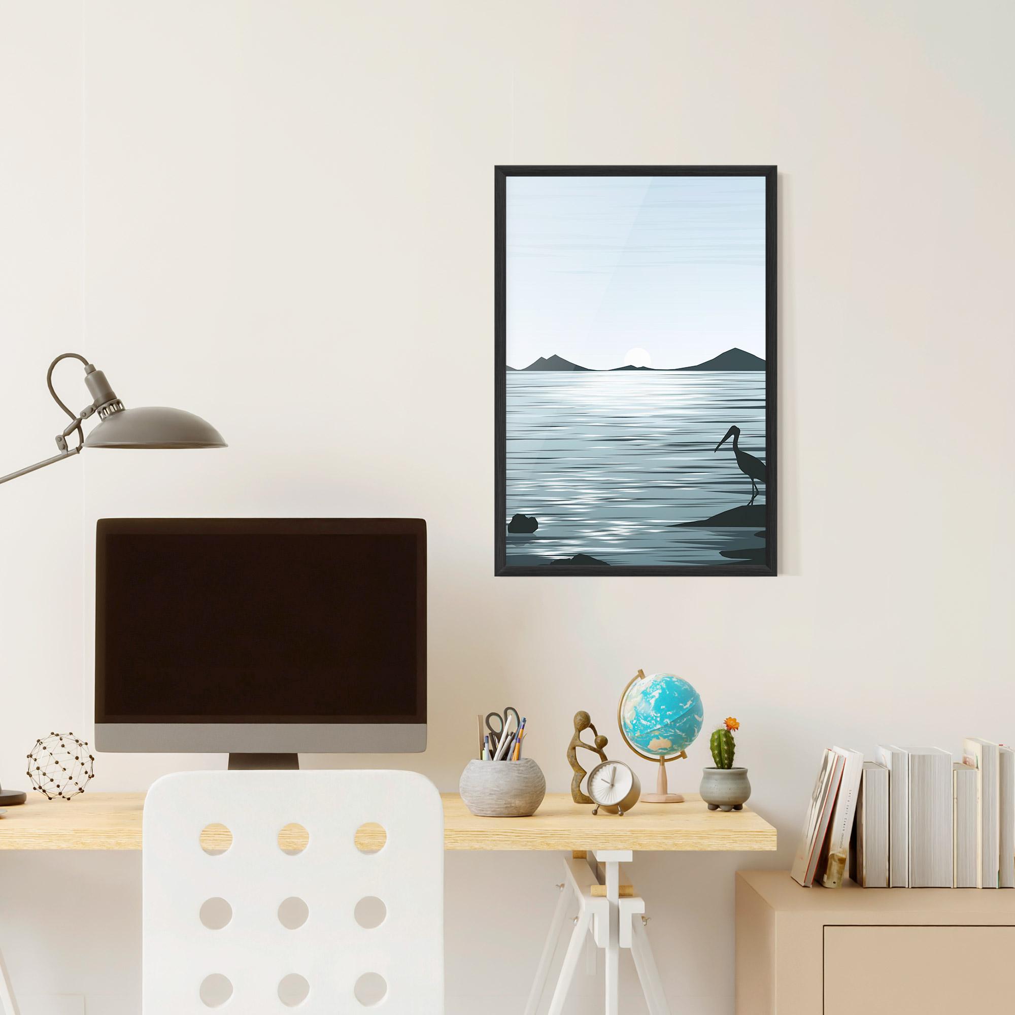 Gerahmte Poster Sparkling_lake_view mockup 6