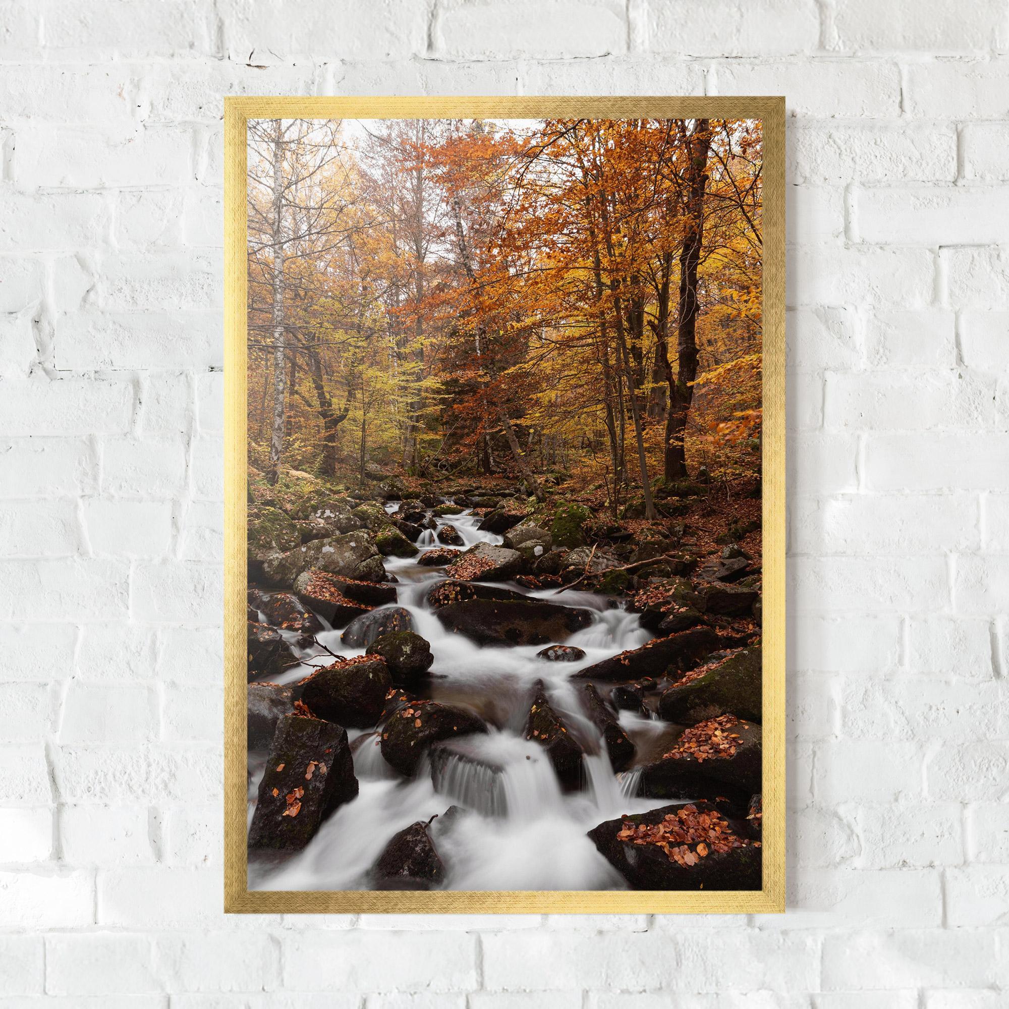Gerahmte Poster River Forest View mockup 0